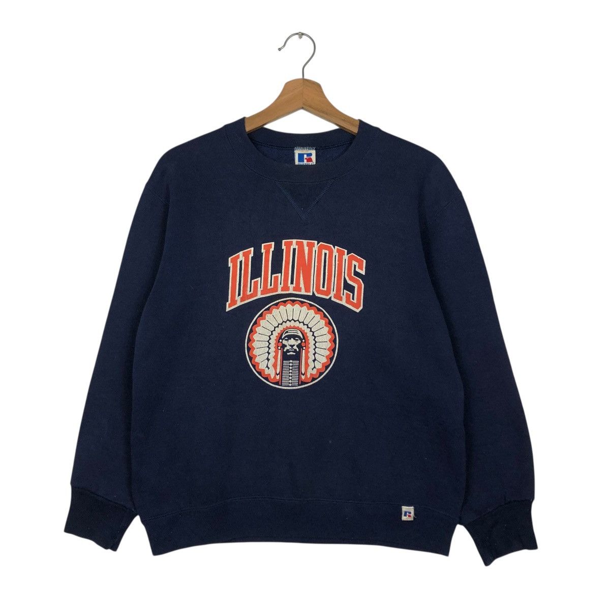 Russell Athletic 🔥VINTAGE SWEATSHIRT RUSSELL ATHLETIC SWEATSHIRT RED INDIANS Size US L / EU 52-54 / 3 - 3 Thumbnail