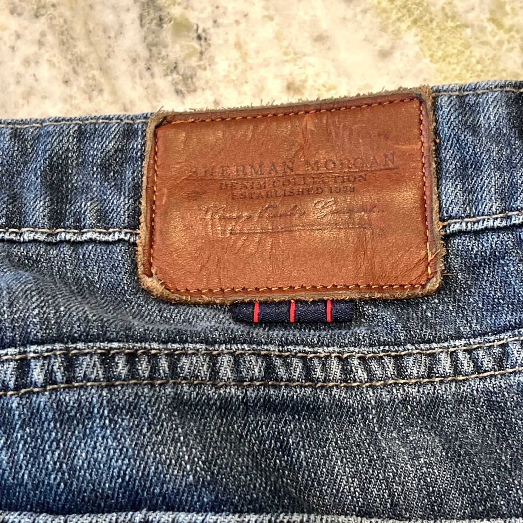 Vintage Sherman Morgan Jeans Men’s 34 Blue 5 Pocket Medium Wash Mexico Denim Regular Straight 34 in Blue Mens Regular Jeans Size US 34 / EU 50 - 6 Thumbnail