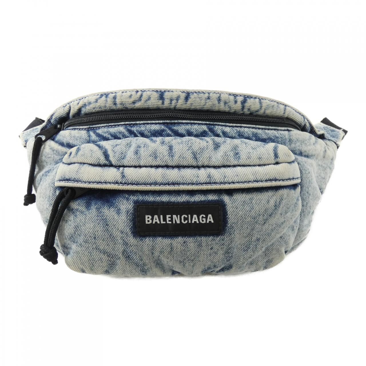 Balenciaga Balenciaga Balenciaga Explorer Padded Denim Belt Bag Textile Belt Bag 755803 2AAHB DUTY FREE for USA Size ONE SIZE - 1 Thumbnail