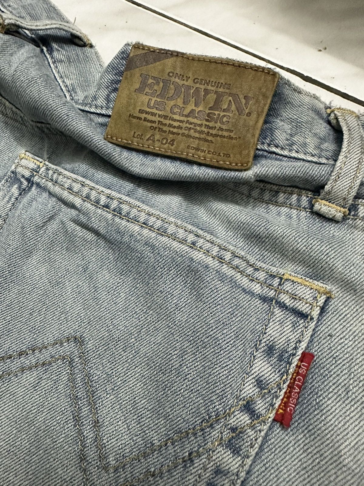 Edwin Vintage Edwin Denim Distressed Faded Jeans Size US 32 / EU 48 - 3 Thumbnail