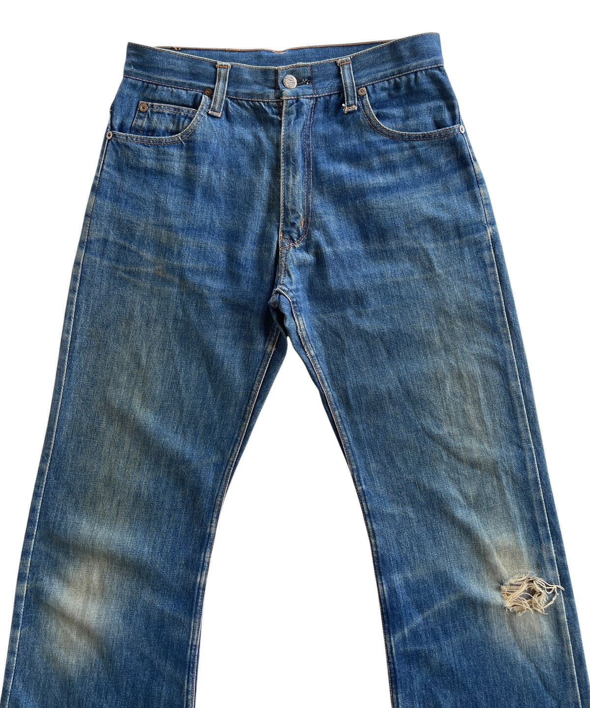 Vintage Vintage Stevens Dirty Distressed Flared Jeans Size US 28 / EU 44 - 2 Thumbnail