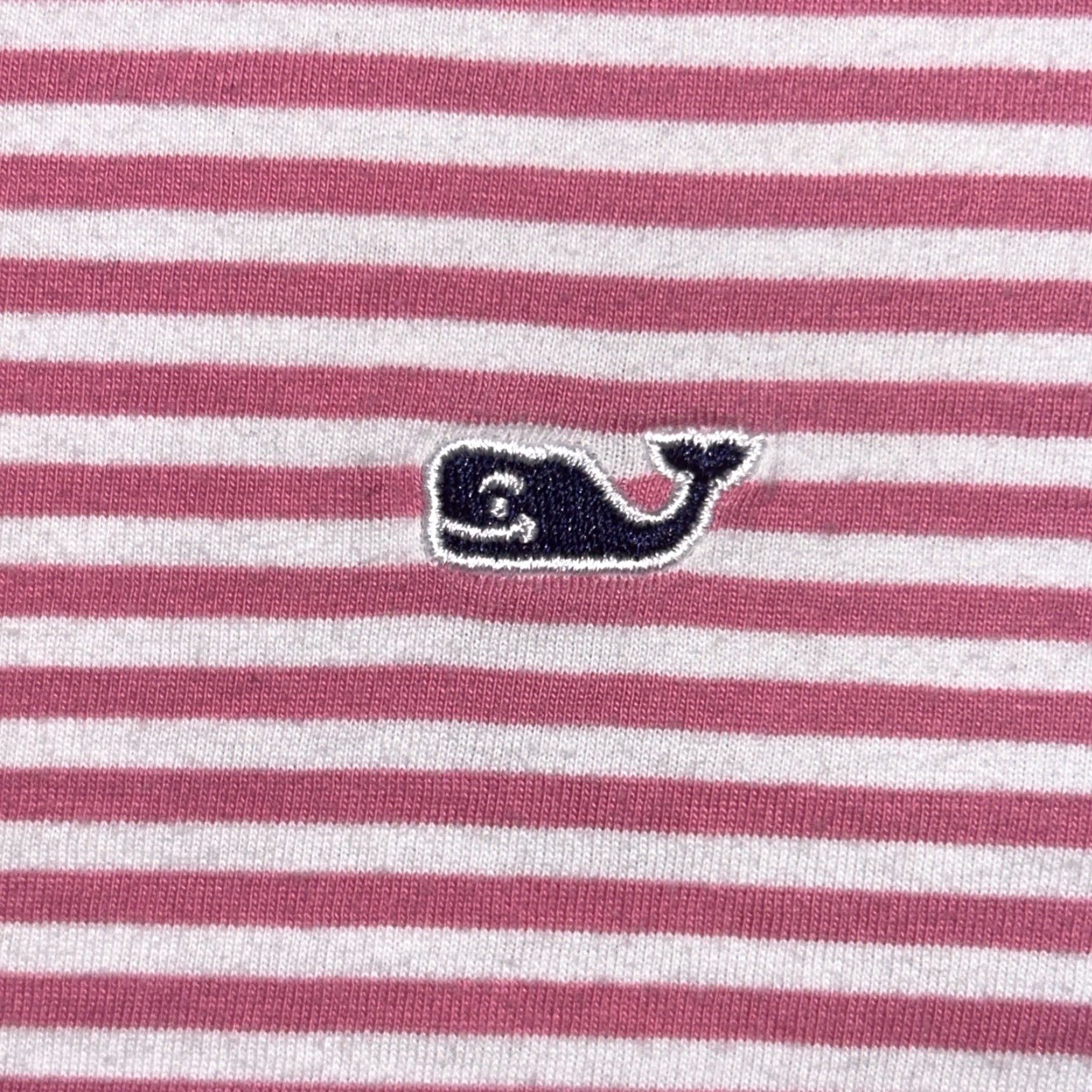 Vineyard Vines Vineyard Vines Mens Polo Short Sleeve Classic Fit Pima Cotton L Pink Green Blue Striped Button Collared Casual Golf Walking Men Regular XS? Wait Size US L / EU 52-54 / 3 - 4 Thumbnail