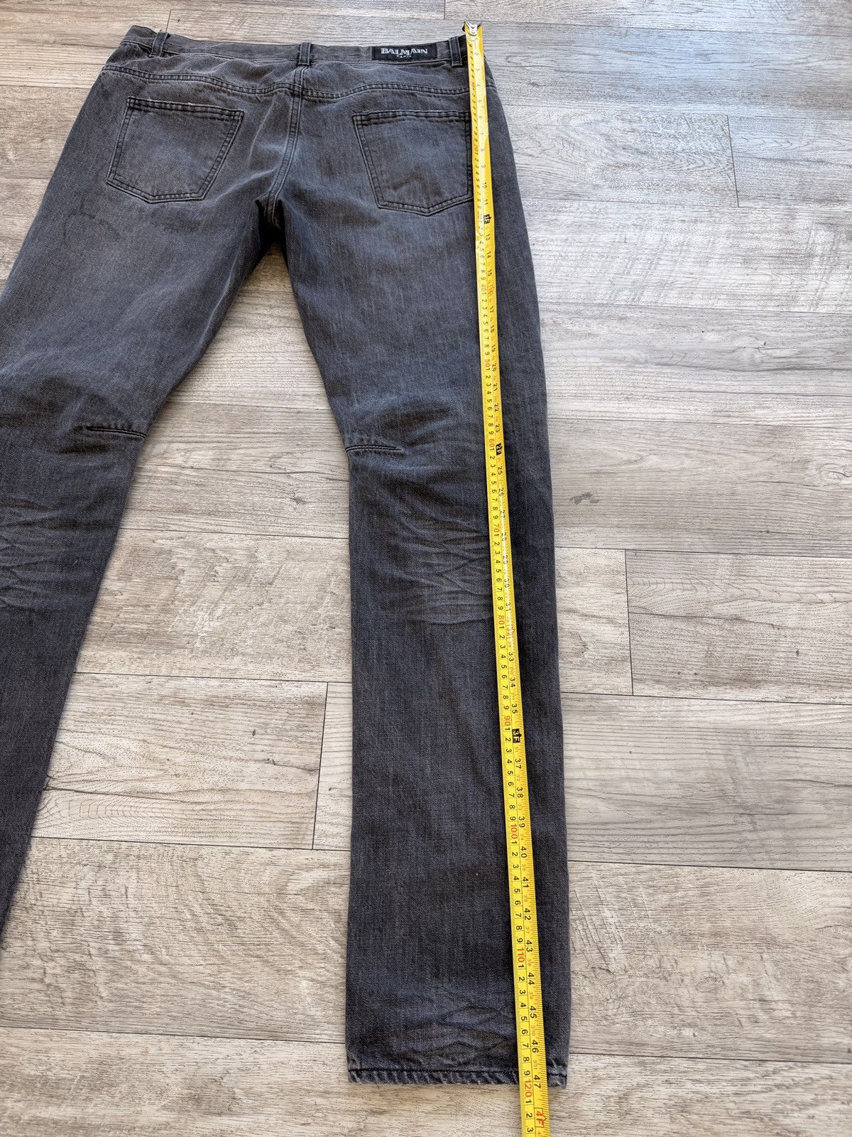 Balmain Decarnin era Washed Black Denim Size US 36 / EU 52 - 7 Thumbnail