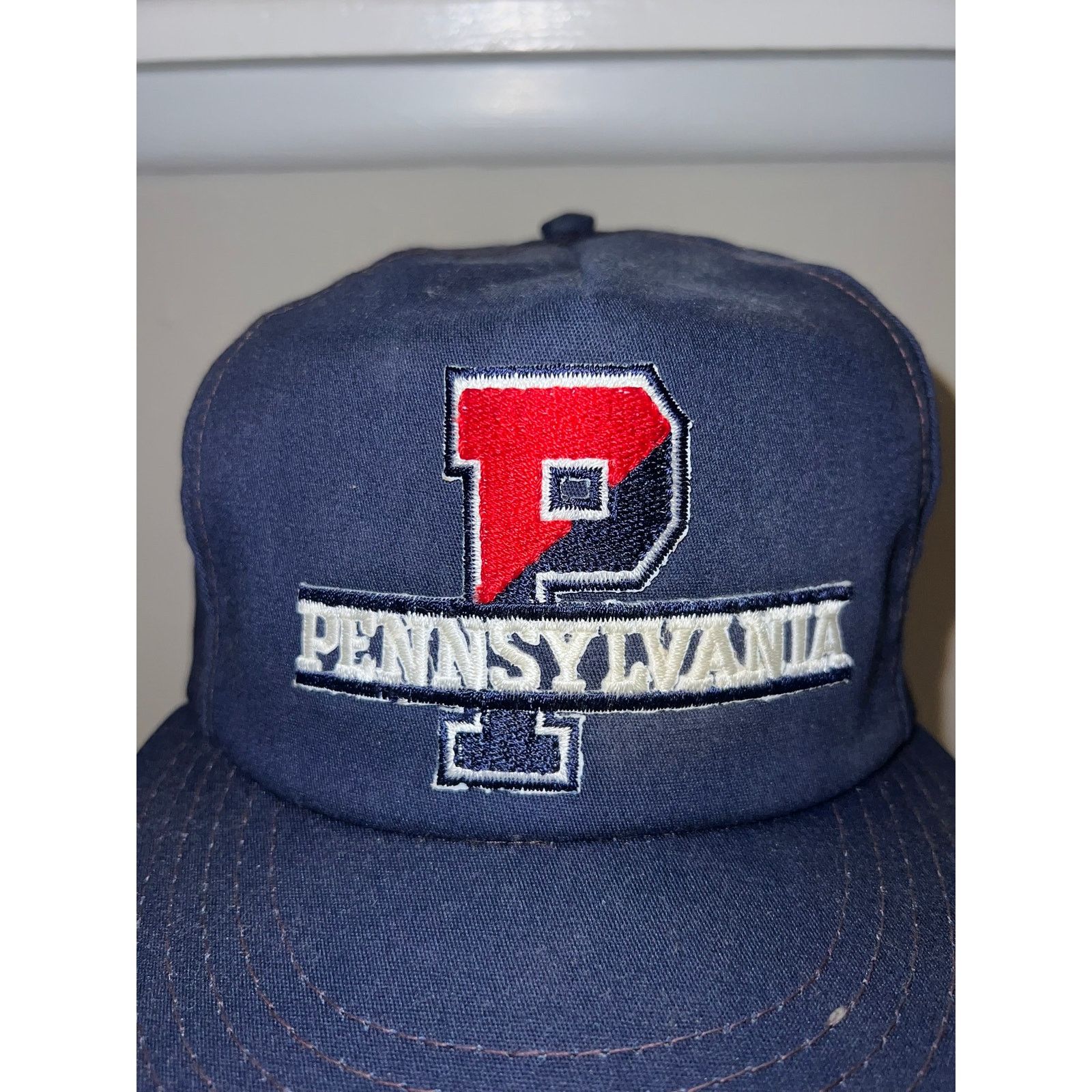 Vintage 1970s 80s PA Pennsylvania Blue Hat Headwear Union Snapback Size ONE SIZE - 3 Thumbnail
