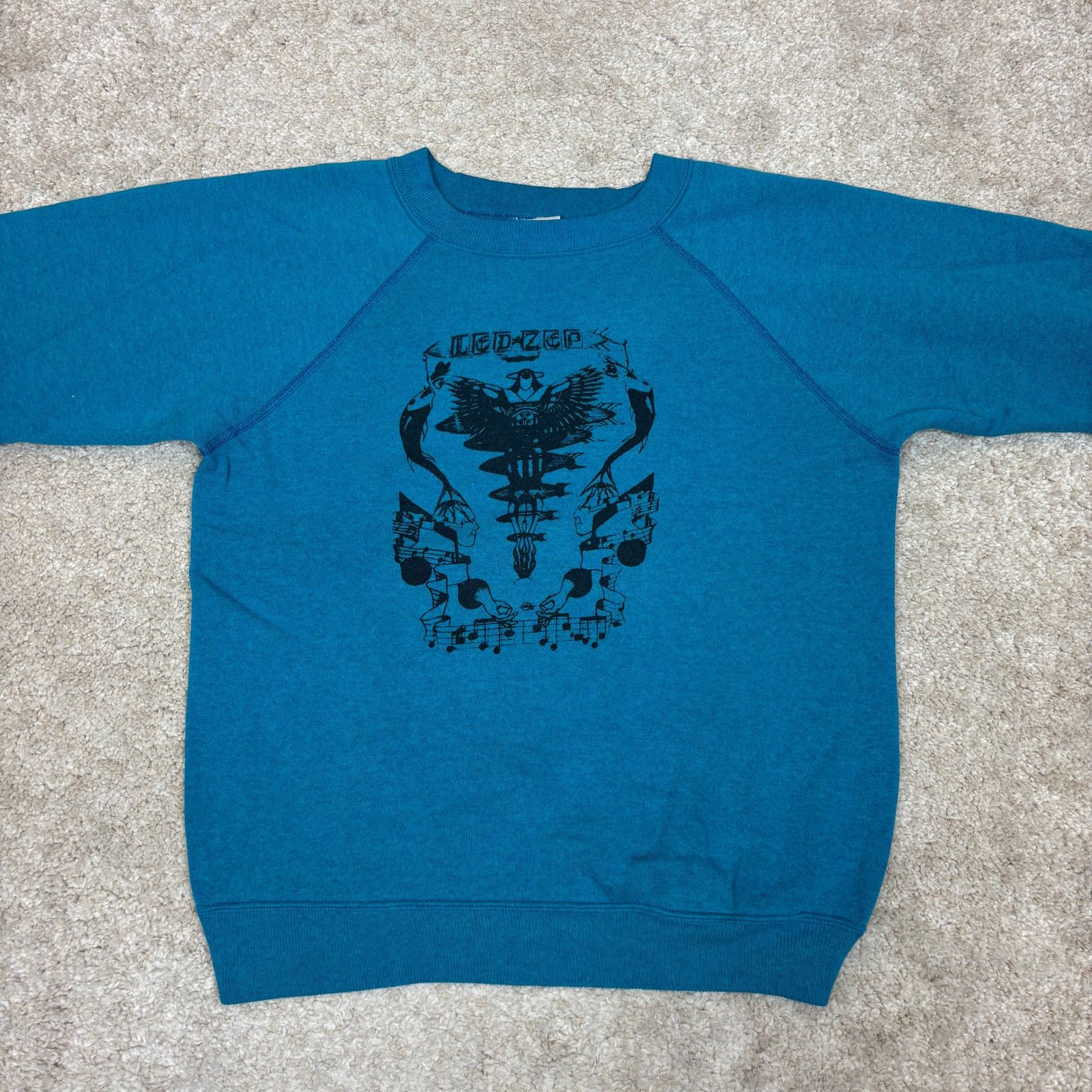 Hanes × Vintage VTG 80s Led Zep Tribute Psychedelic Rock Sweatshirt Medium Size US M / EU 48-50 / 2 - 2 Thumbnail