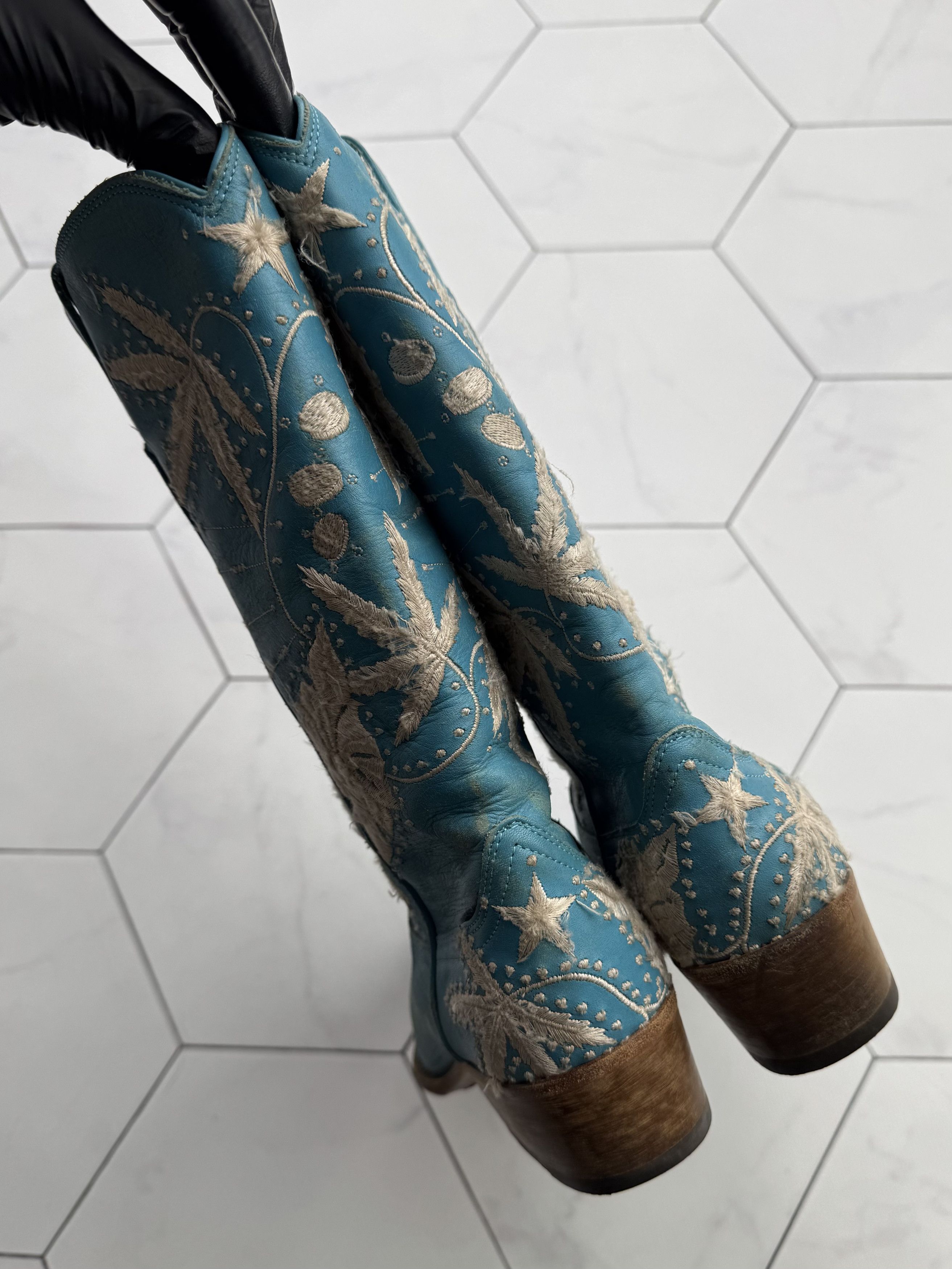 John Richmond John Richmond Vintage Leather Western Boots (B261)E2 Size US 7 / IT 37 - 11 Thumbnail