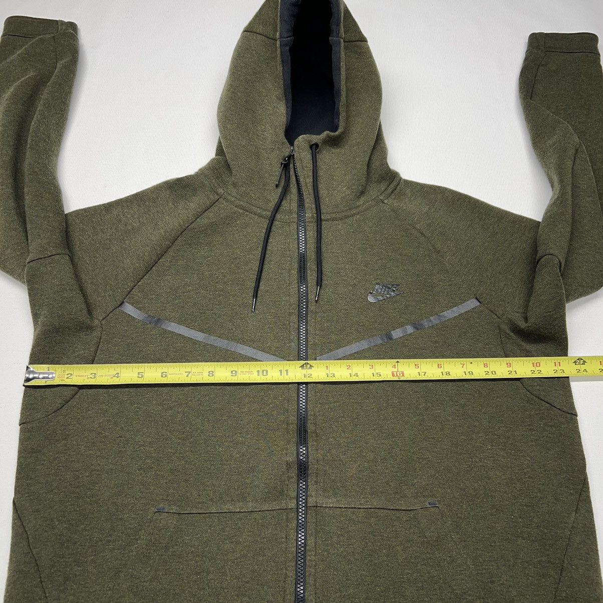 Nike Nike Tech Fleece Sweatshirt Hoodie Olive Green Pine Full Zip Size US L / EU 52-54 / 3 - 18 Thumbnail