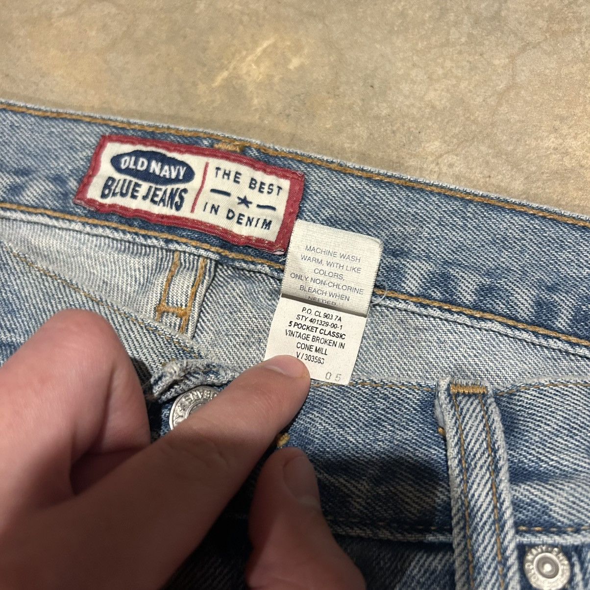 Old Navy Vintage 2000s Old Navy Sashiko Repaired Cone Mill Denim Size US 34 / EU 50 - 8 Thumbnail