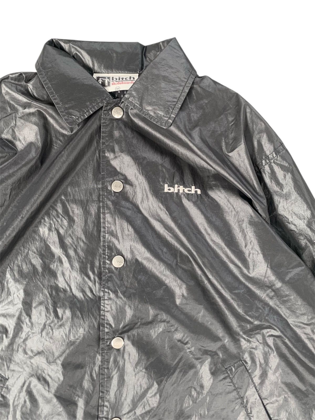 Vintage Vintage 90s BITCH SKATEBOARDS Windbreaker Size US M / EU 48-50 / 2 - 2 Thumbnail