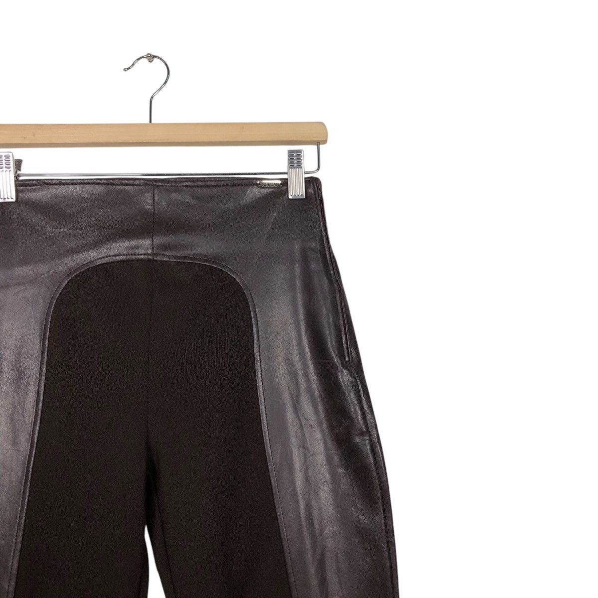 Genuine Leather 📌Vintage Runway Soft Leather Pants Morgan Japan Size US 26 / EU 42 - 7 Thumbnail