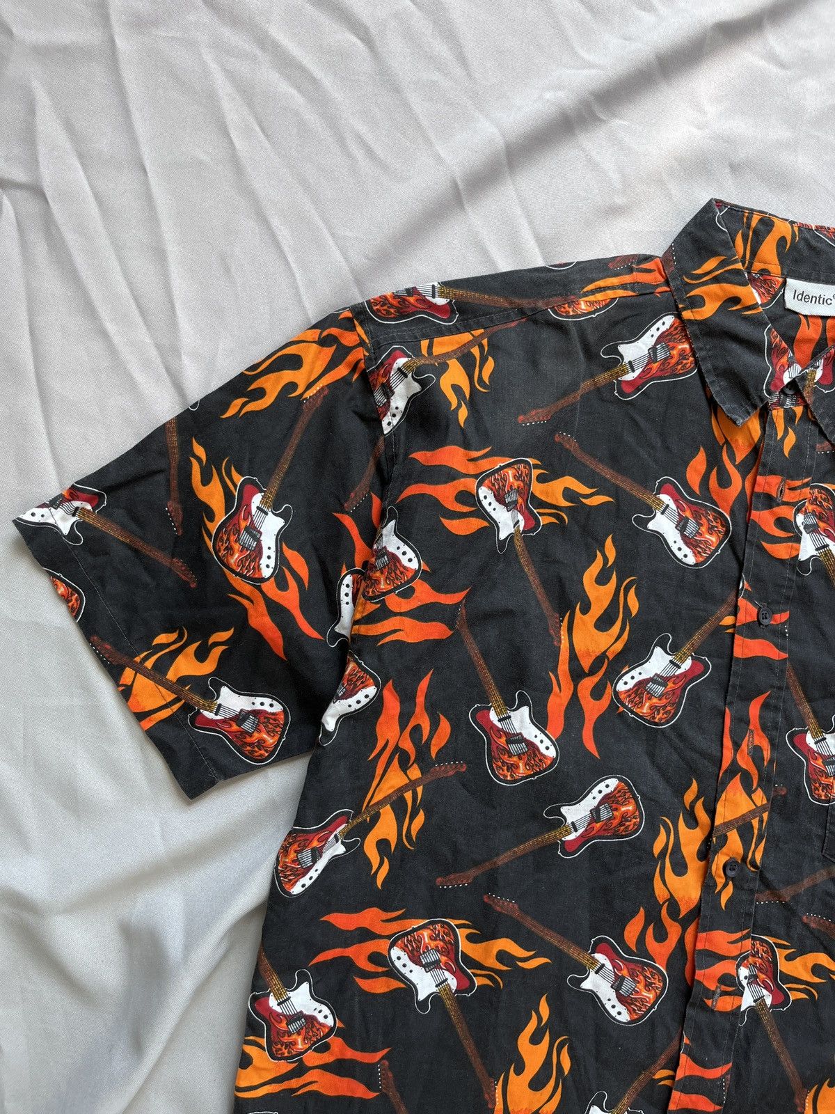 Other Flame and Guitars Crazy Short Sleeve Summer Shirt Size US L / EU 52-54 / 3 - 3 Thumbnail
