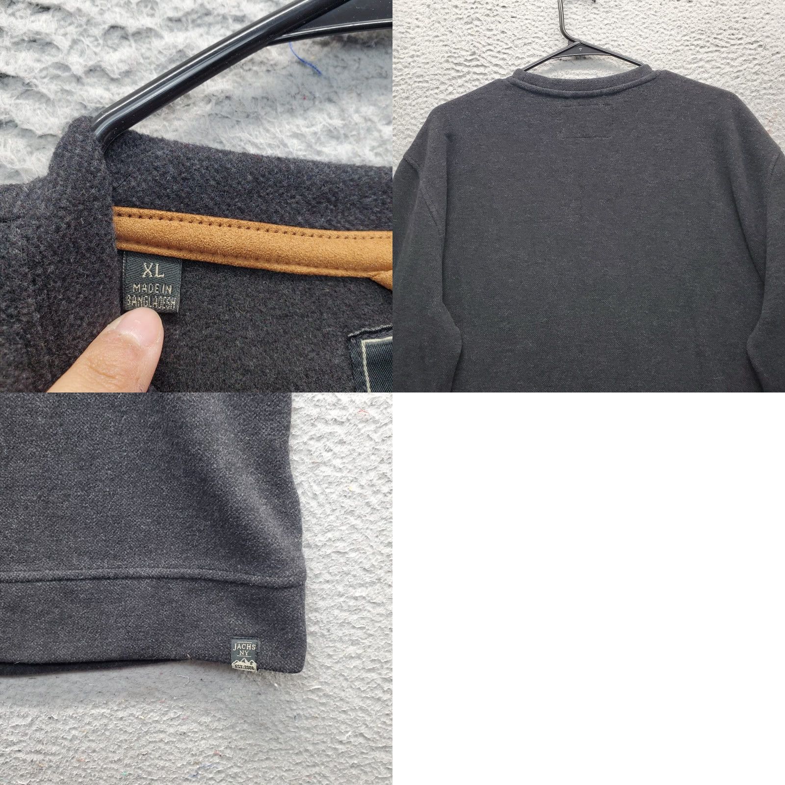 Vintage JACHS Sweatshirt Mens XL Black Wool Blend Outdoor Purveyors Size US XL / EU 56 / 4 - 8 Thumbnail