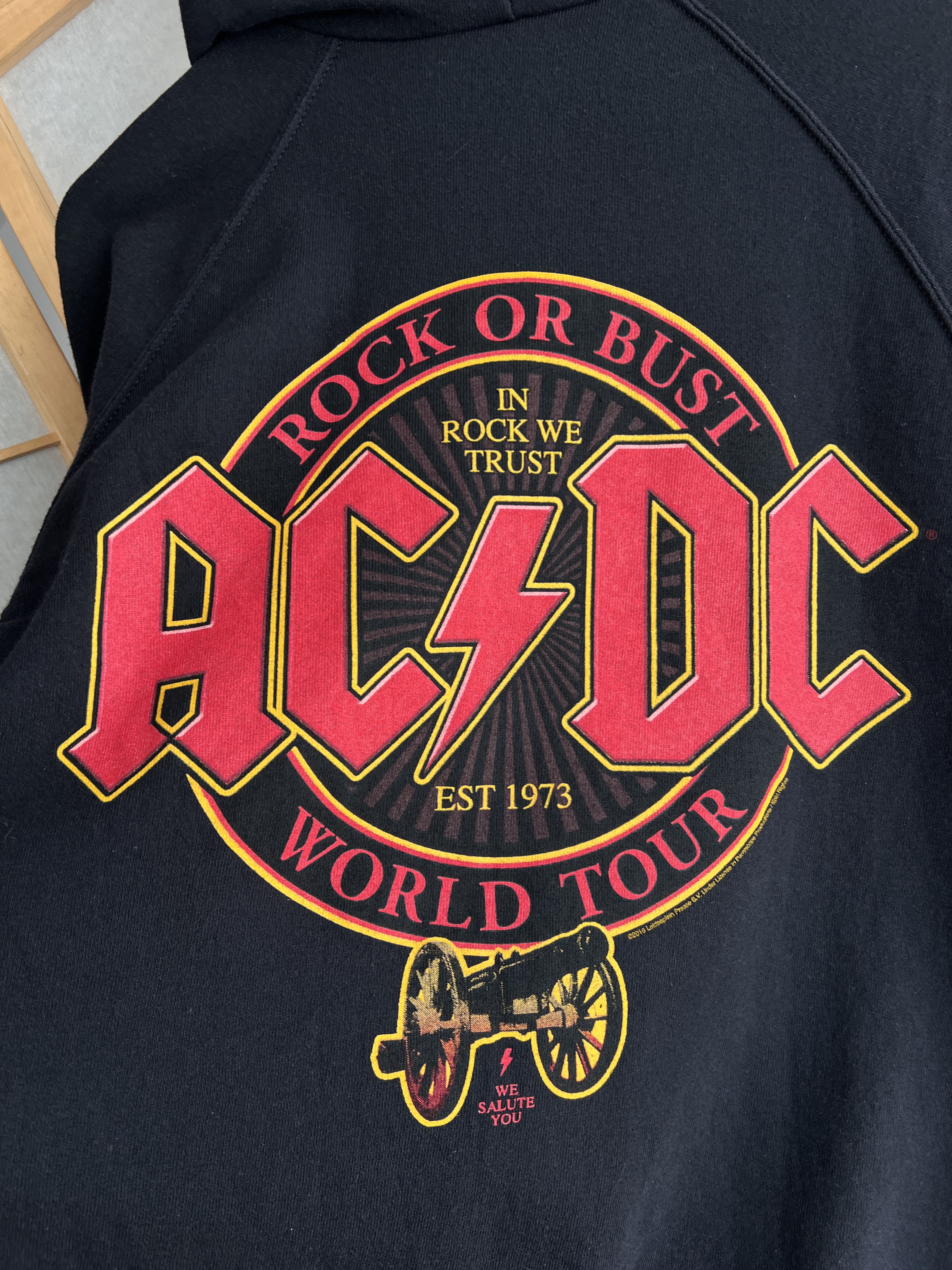 AC/DC Rare! AC/DC vintage zip hoodie World tour promo album rock Size US XL / EU 56 / 4 - 5 Thumbnail