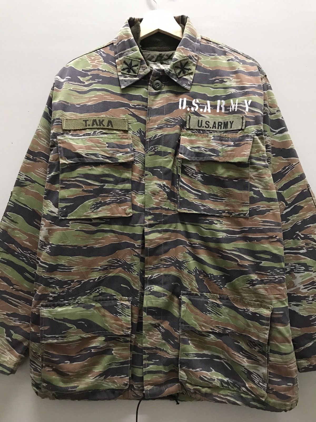 Guerrilla Group Vintage 60s U.S Army Tiger Stripe Camo Jacket Size US L / EU 52-54 / 3 - 2 Thumbnail