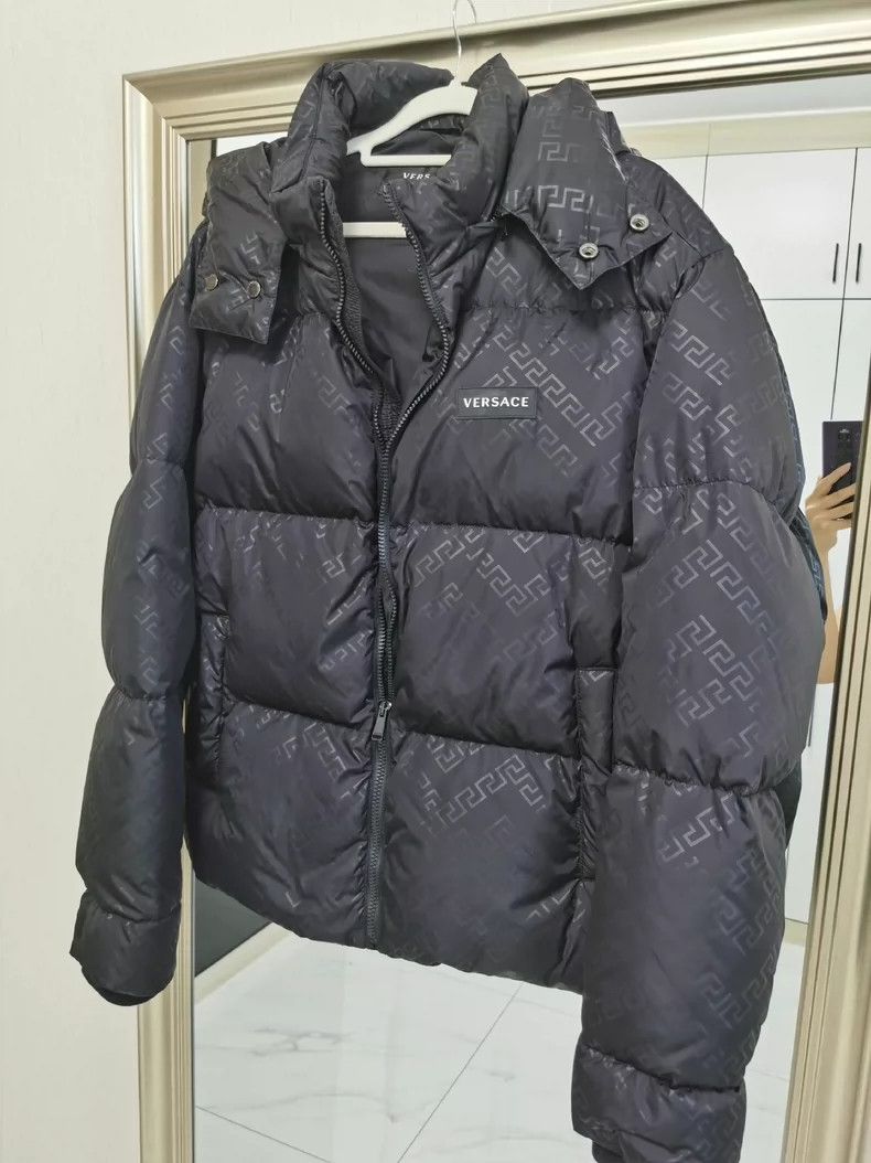 Versace Versace Thickened goose down hooded down jacket jacket jac Size US XXL / EU 58 / 5 - 2 Thumbnail