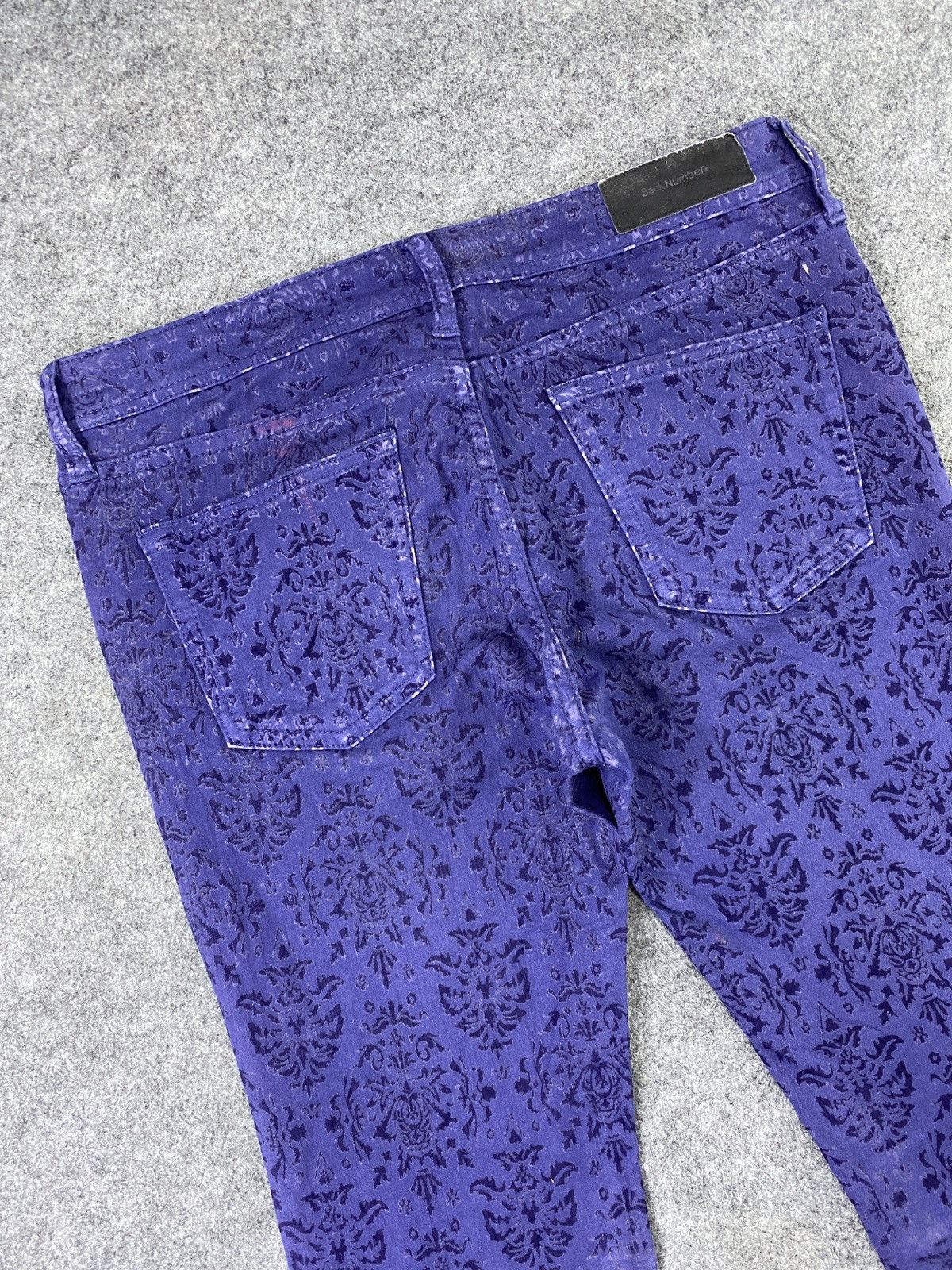 Jean Vintage Back Number Paisley Jeans - J1039 Size US 31 - 6 Thumbnail