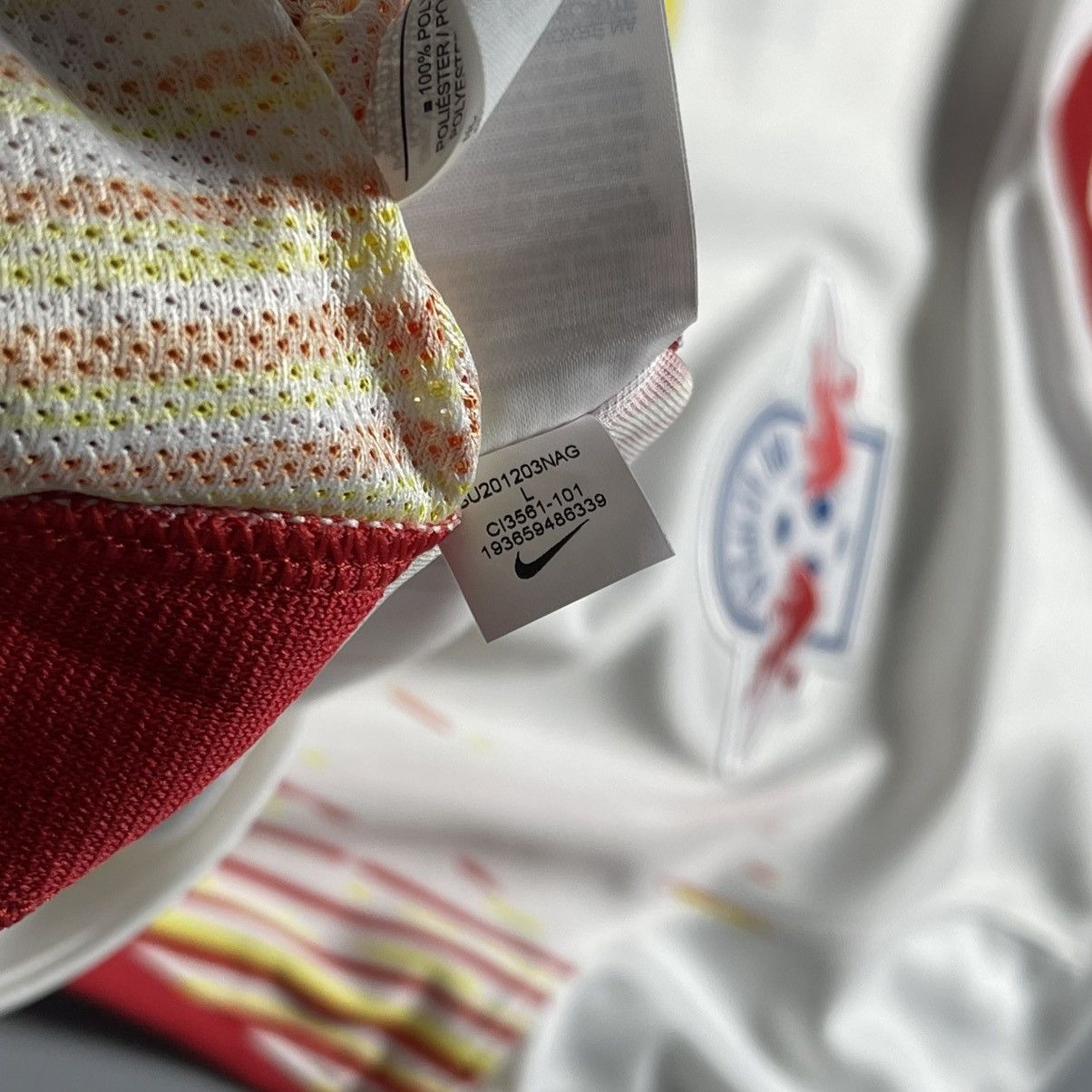Nike RB LEIPZIG NIKE 2020/2021 FOOTBALL HOME JERSEY #10 FORSBERG Size US L / EU 52-54 / 3 - 10 Thumbnail