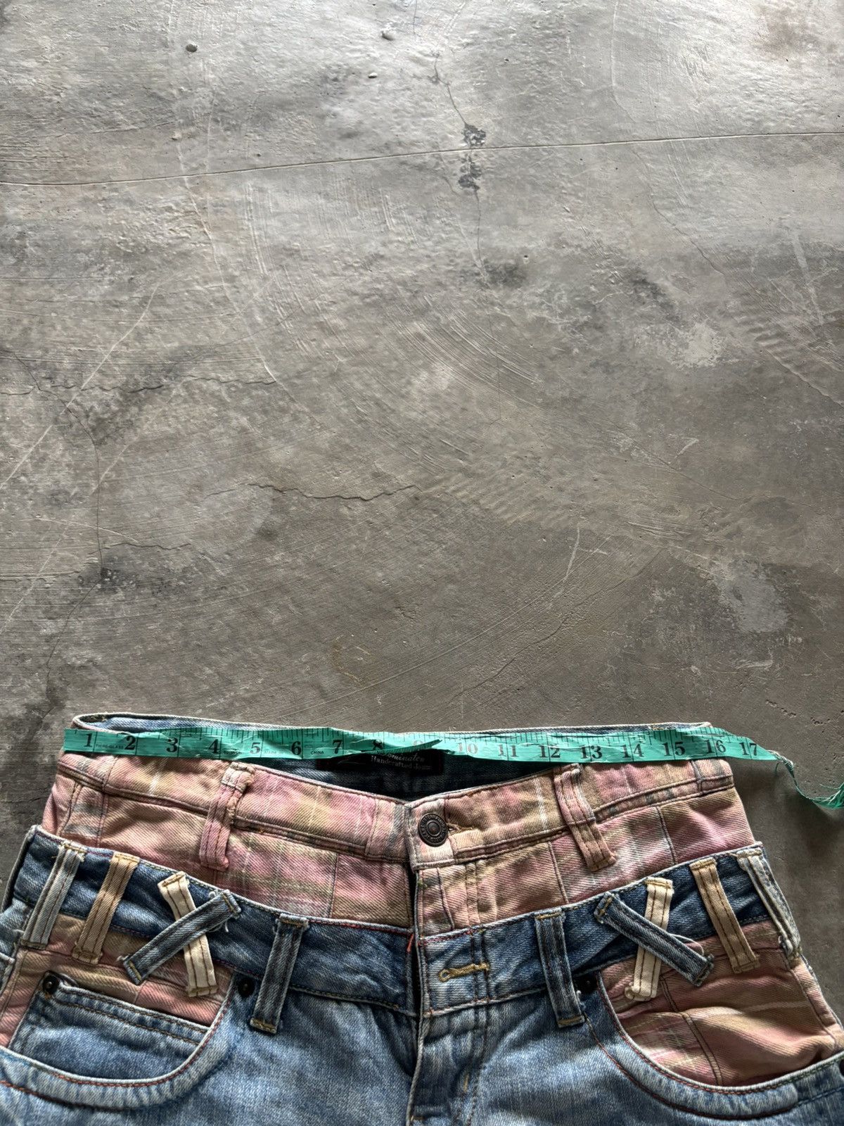 Hysteric Glamour DOUBLE WAIST dominate stone washed punk flannel layered rock Size US 32 / EU 48 - 20 Thumbnail