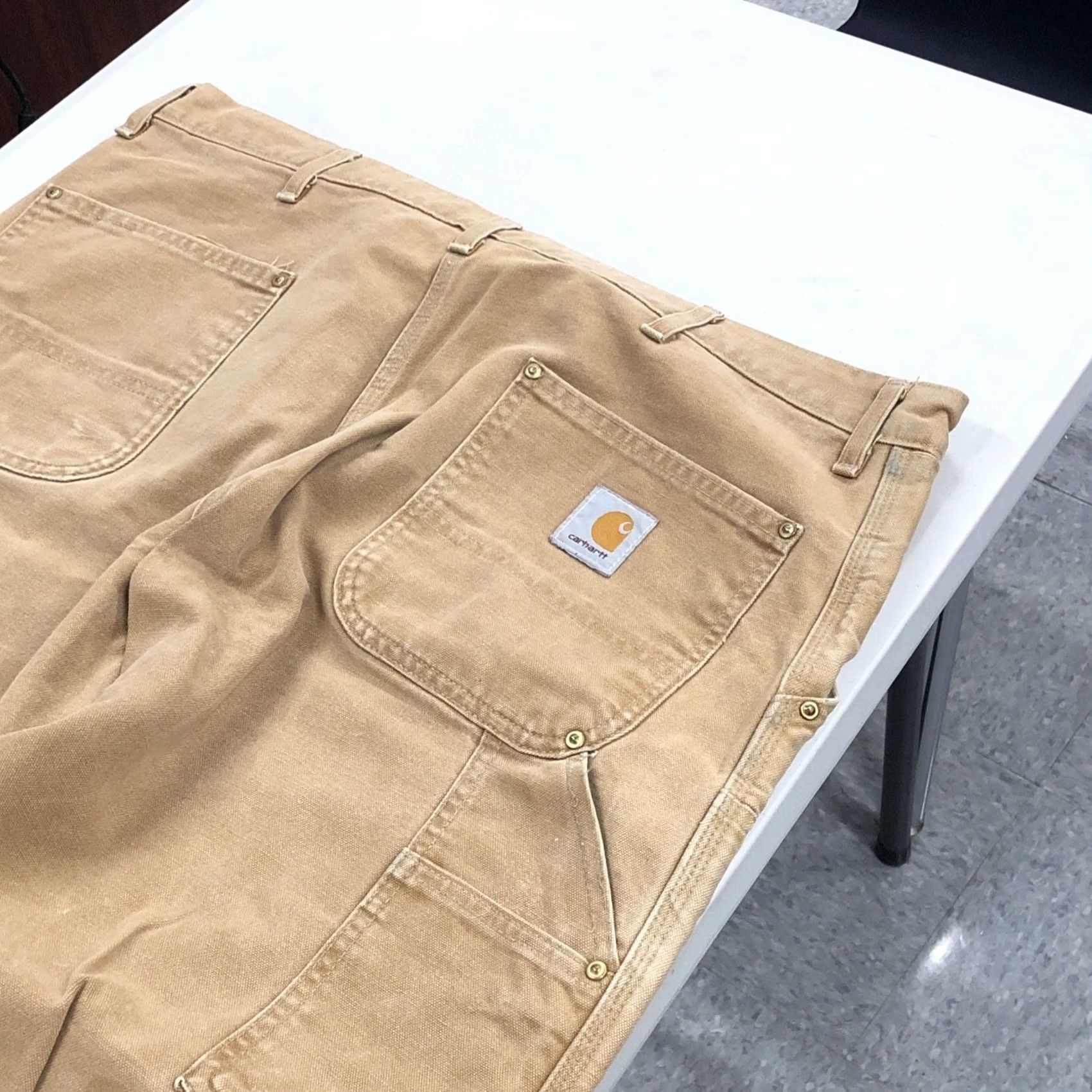 Carhartt VINTAGE Carhartt Jeans Pants Brown 40x26 Carhartt Double Knee Carpenter 5-Pocket Regular Mens Brown Denim Straight N/A Size US 40 / EU 56 - 4 Thumbnail