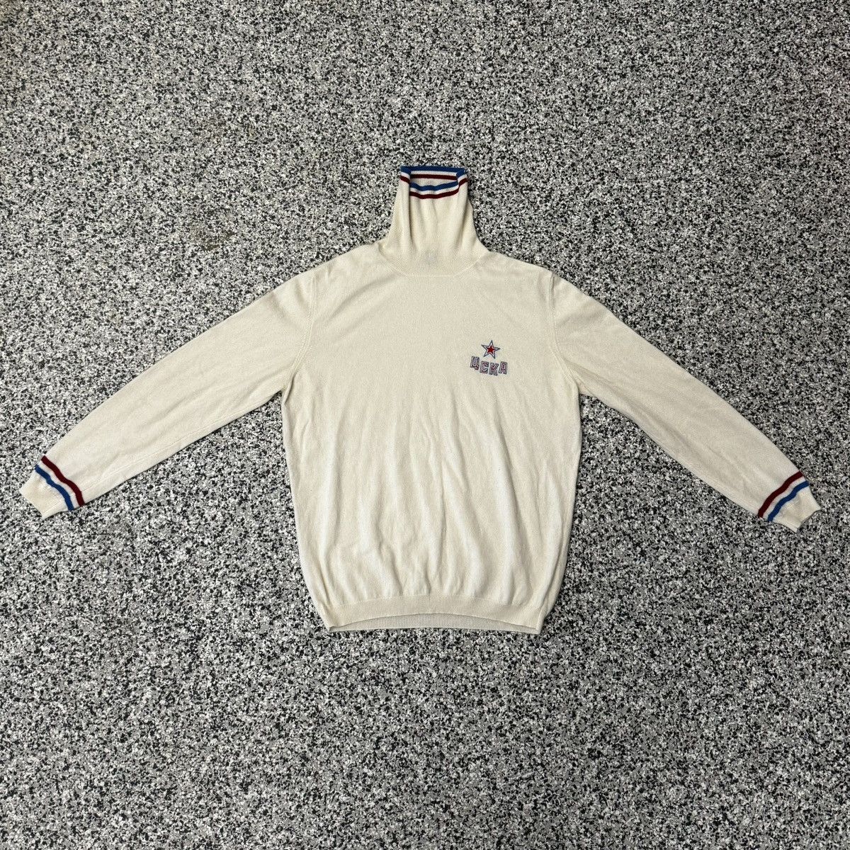 Other Duca Sartoria Cream Turtleneck Size US L / EU 52-54 / 3 - 1 Thumbnail