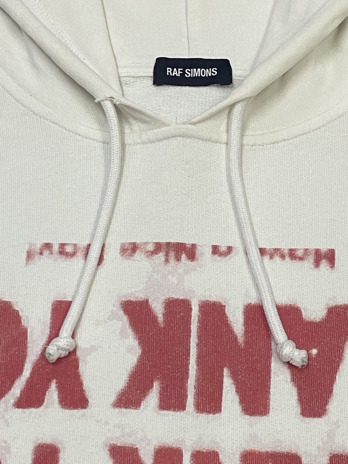 Raf Simons FW18 Raf Simons White Thank You Hoodie Size US L / EU 52-54 / 3 - 10 Thumbnail