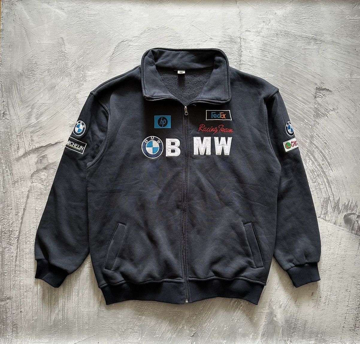 BMW × Vintage 🔥BMW Racing Team Full Zip Track Jacket Size US XL / EU 56 / 4 - 1 Thumbnail