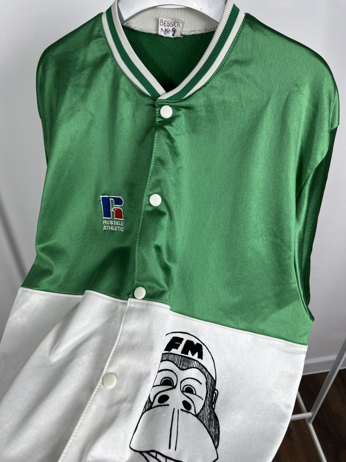 Russell Athletic × Vintage Vintage Russell Athletic Monkey Baseball Jersey Shirt FM Size US XL / EU 56 / 4 - 8 Thumbnail
