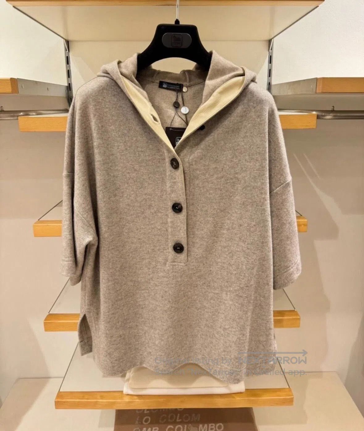 Colombo COLOMBO Women's Cashmere Hoodie Sweater. Size M / US 6-8 / IT 42-44 - 3 Thumbnail