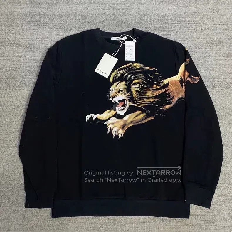 Givenchy Givenchy Lion Black Hoodie Size US S / EU 44-46 / 1 - 1 Thumbnail