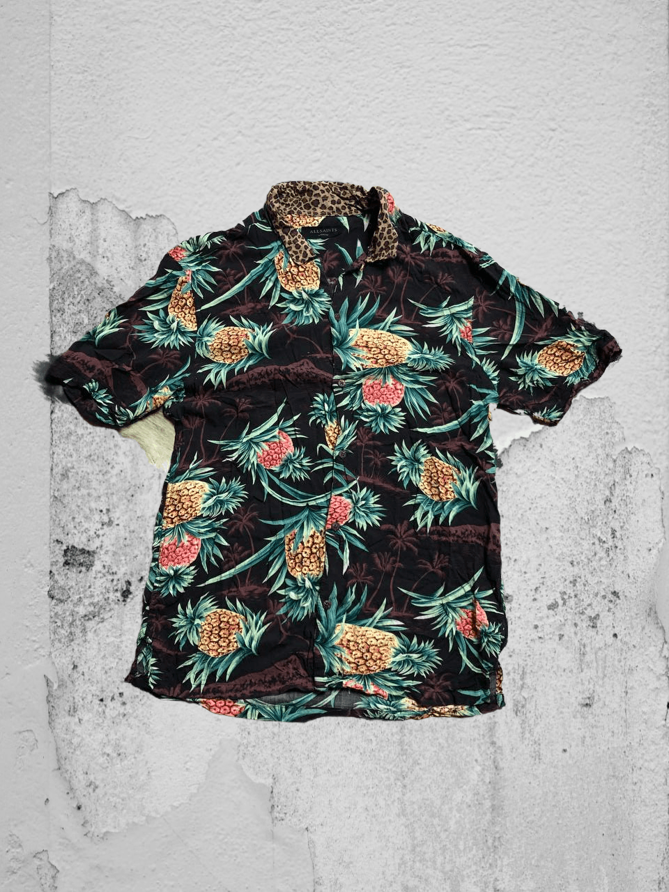 Allsaints Mens All Saints 'Devoir' Shirt Short Sleeve Medium Size US M / EU 48-50 / 2 - 1 Thumbnail