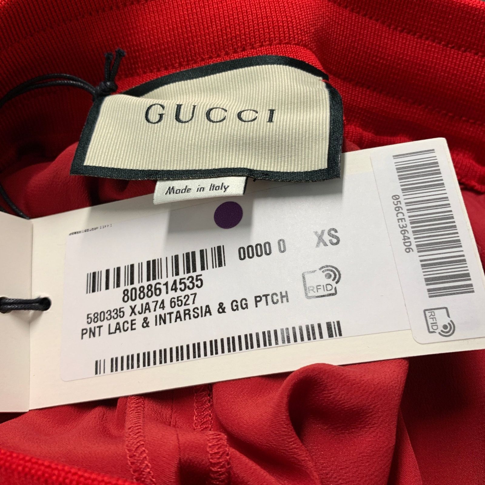 Gucci GUCCI Size XS Red Pink Floral Viscose Lace Up Shorts Size US 26 / EU 42 - 6 Thumbnail