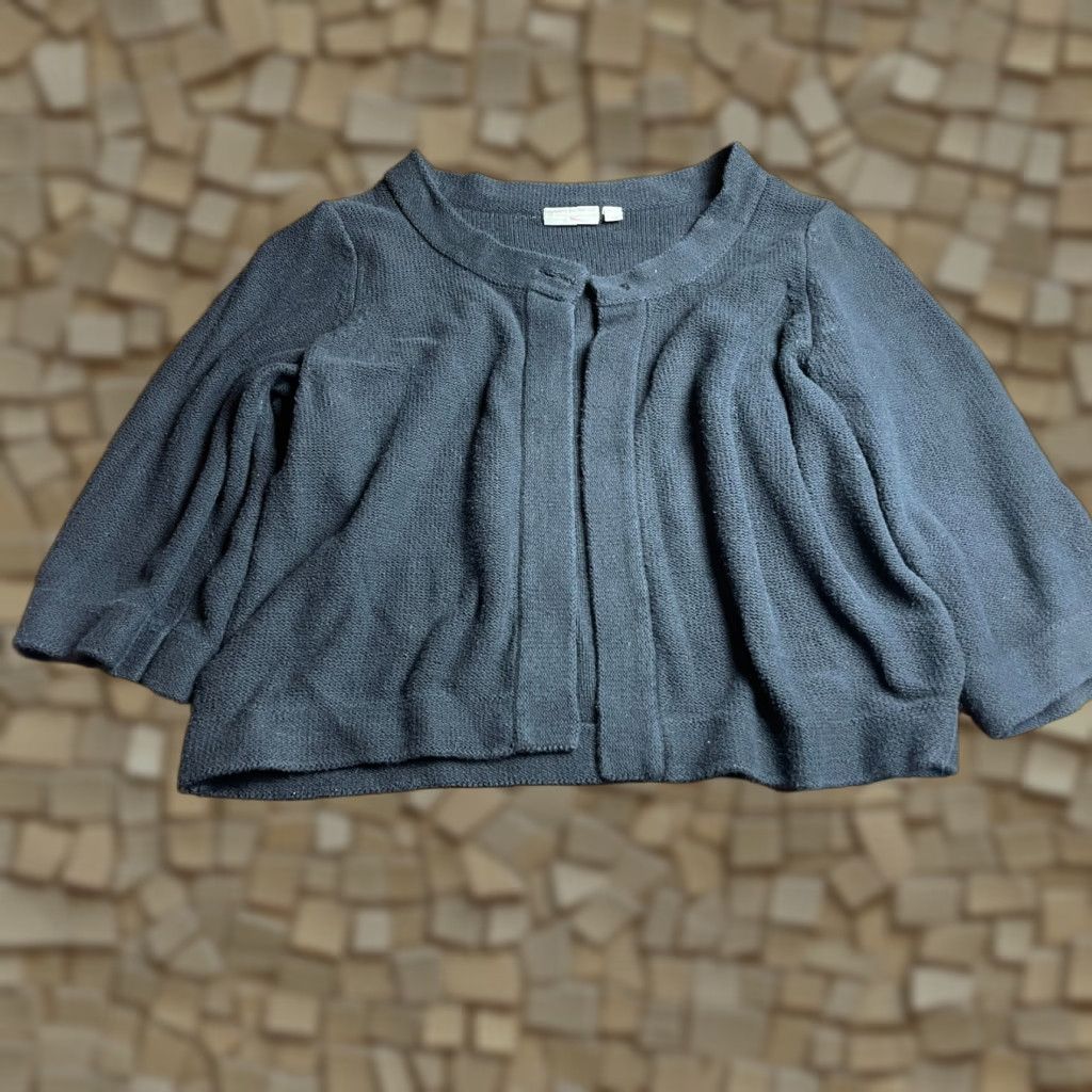 Croft & Barrow Croft & Barrow Sweater Womens 1X Cardigan Long Sleeve Black Plus Size Regular Casual Modern Gro Size XL / US 12-14 / IT 48-50 - 1 Thumbnail