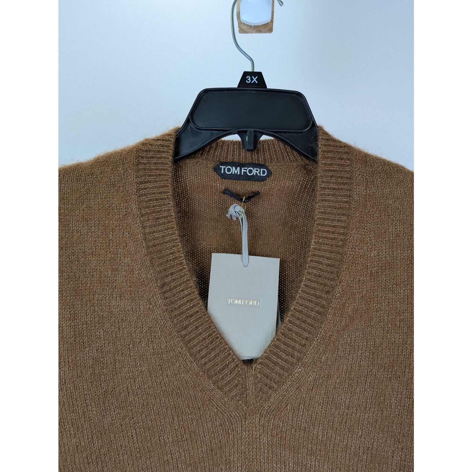 Tom Ford o1rshd1 V-Neck Sweatshirt Sweater in Brown Size US M / EU 48-50 / 2 - 5 Thumbnail