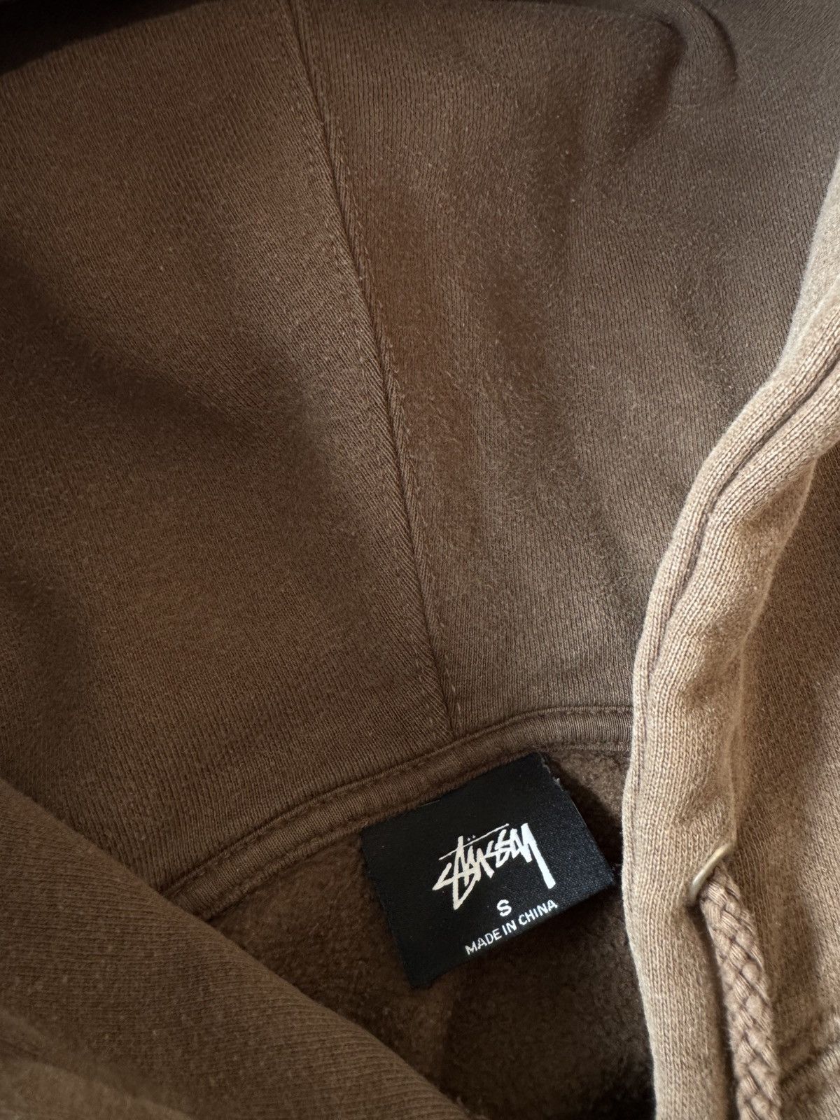 Stussy × Vintage STUSSY BROWN CENTER HUFT LOGO OVERSIZE BAGGY FIT HOODIE Size US S / EU 44-46 / 1 - 7 Thumbnail