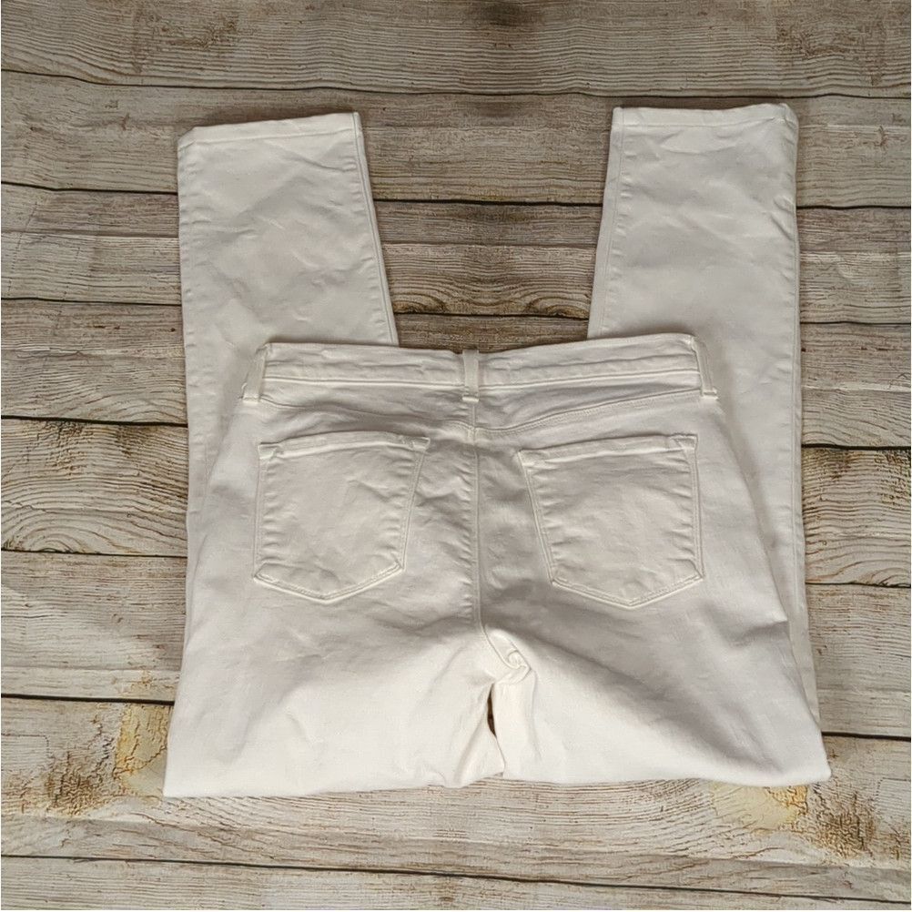 J Brand J brand white high rise rail jeans size 29 Size 30" / US 8 / IT 44 - 3 Thumbnail