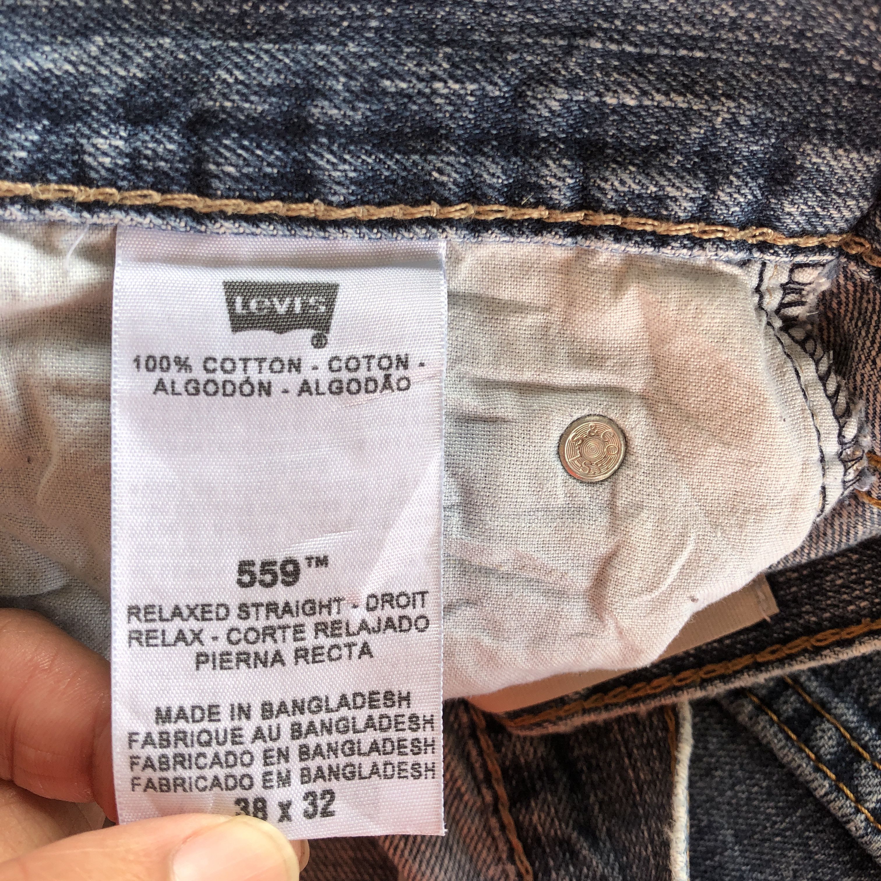 Levi's Vintage Levis 559 Baggy Jeans Levi's Relaxed Straight Denim Size US 36 / EU 52 - 9 Thumbnail