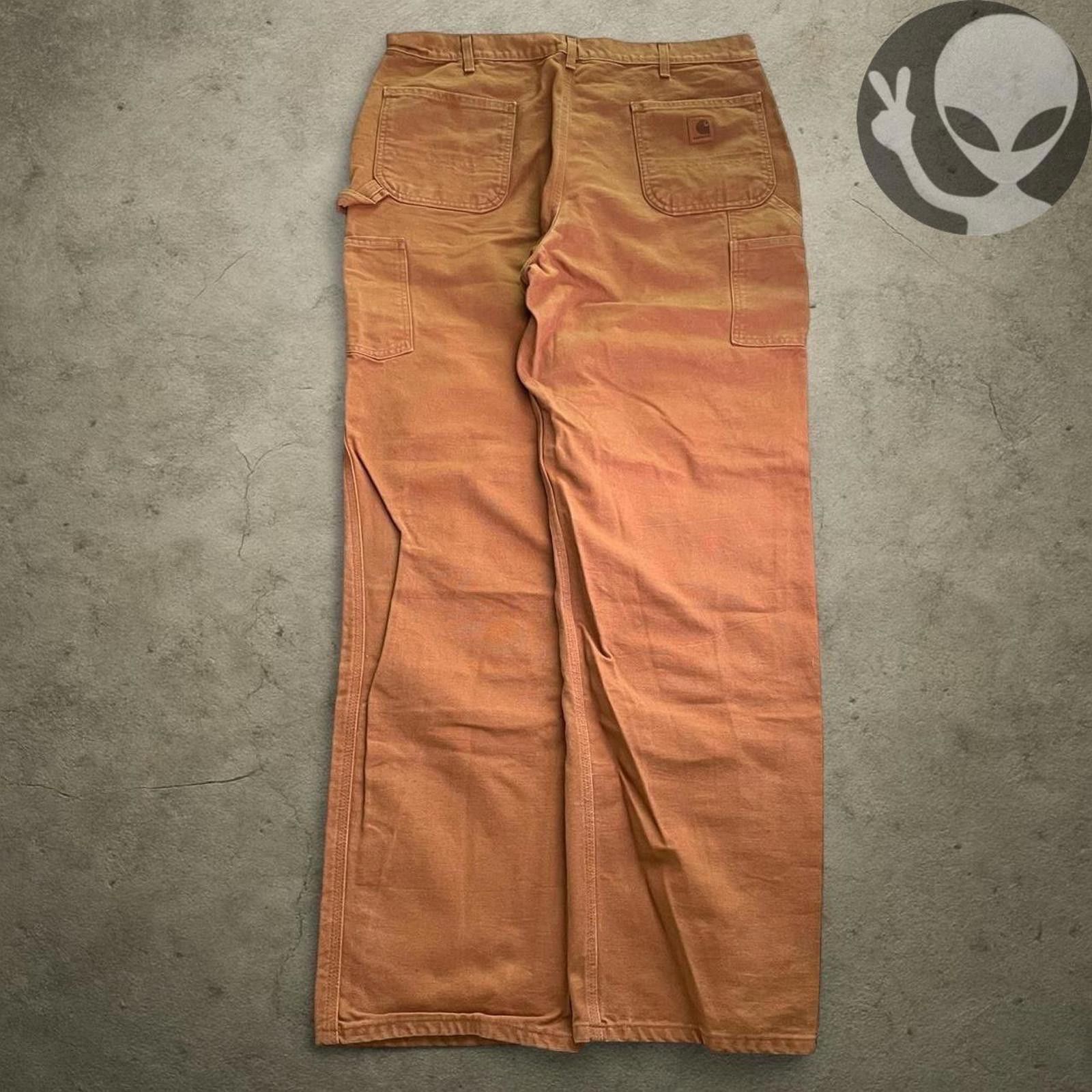 Carhartt Tan Carpenter Pants Loose Fit Size 40x36