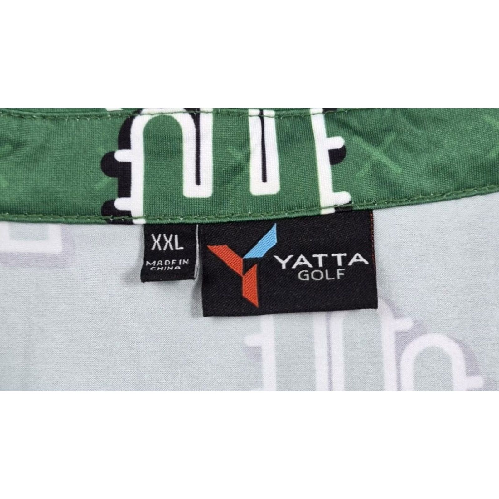 Vintage Yatta Golf Polo Golf Shirt Mens 2XL Green Cactus Arizona Performance Stretch Size US XXL / EU 58 / 5 - 5 Thumbnail