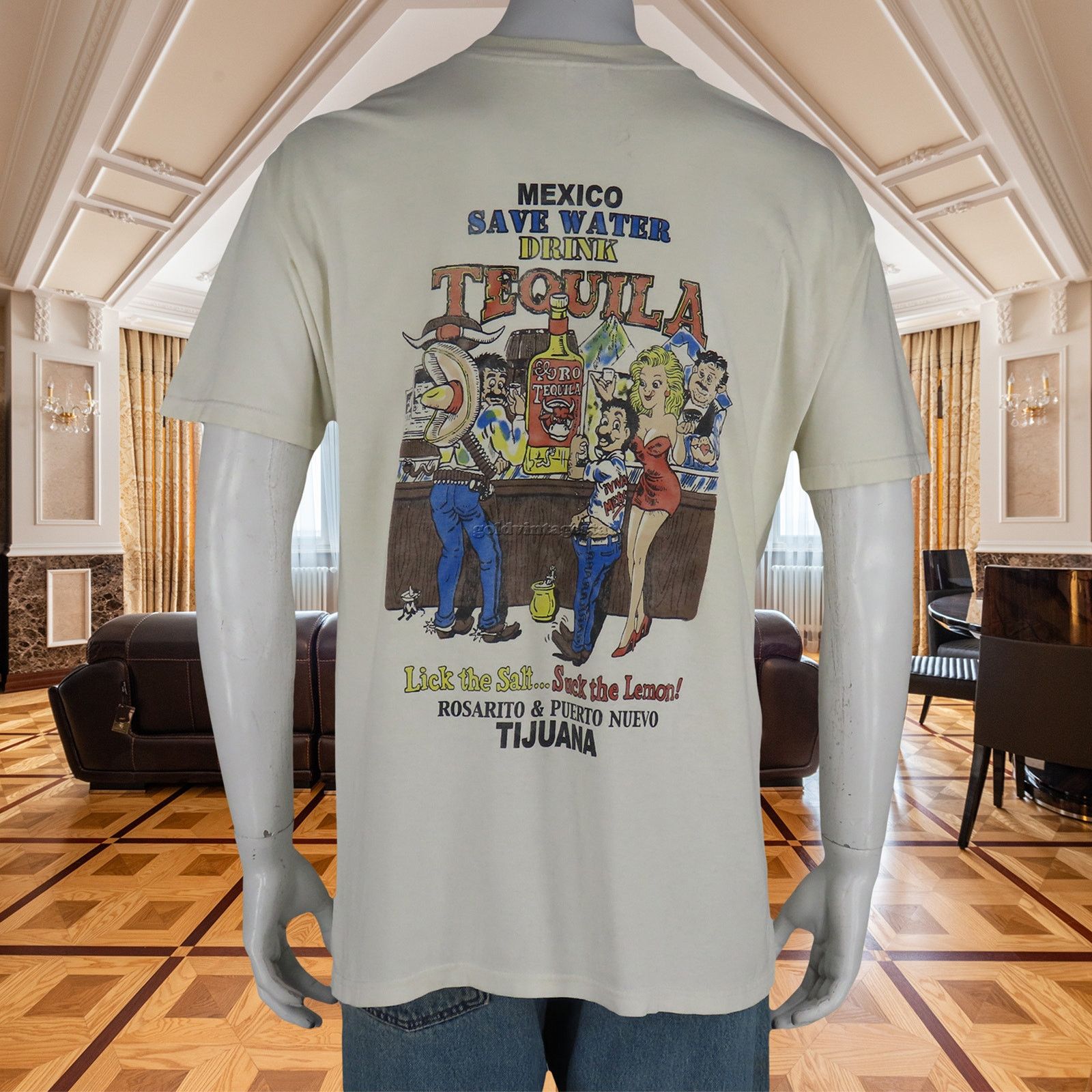 Other Vintage Mexico Tequila Tijuana Humor Joke Souvenir T Shirt Size US L / EU 52-54 / 3 - 1 Thumbnail