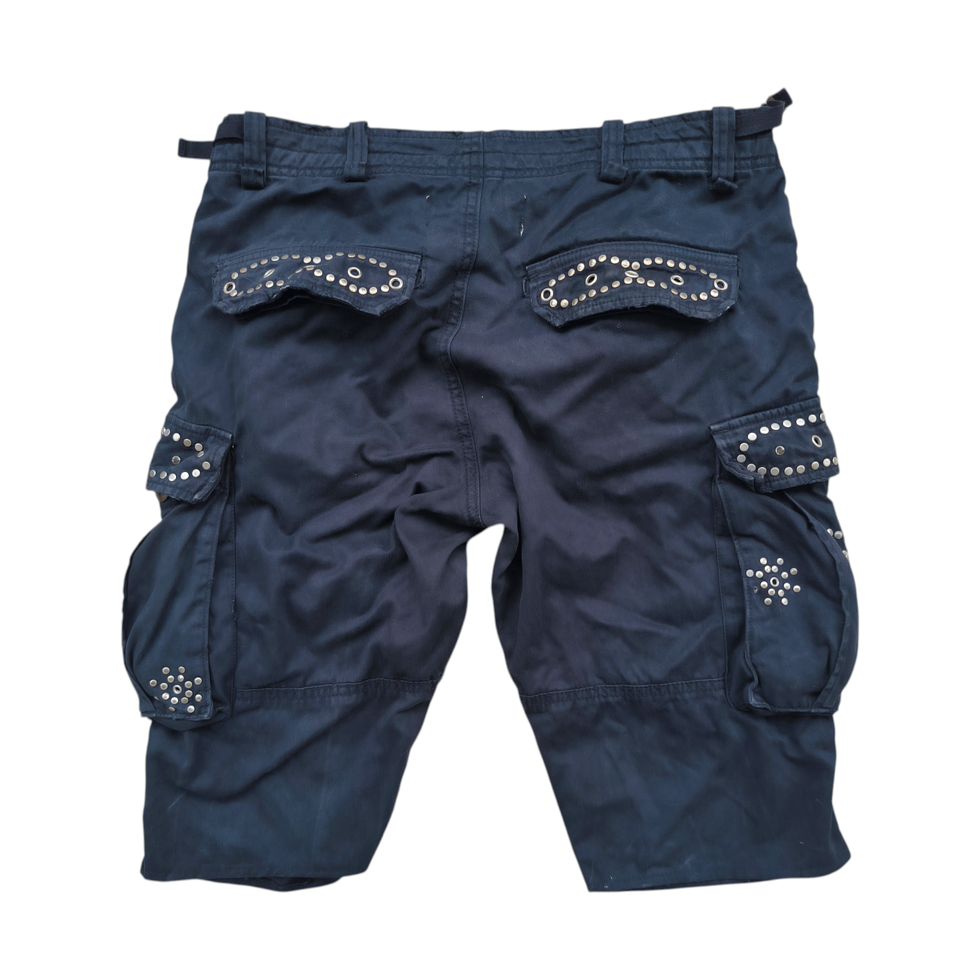 Japanese Brand Mangrive Japan Studded Cargo Shorts Size US 32 / EU 48 - 3 Thumbnail