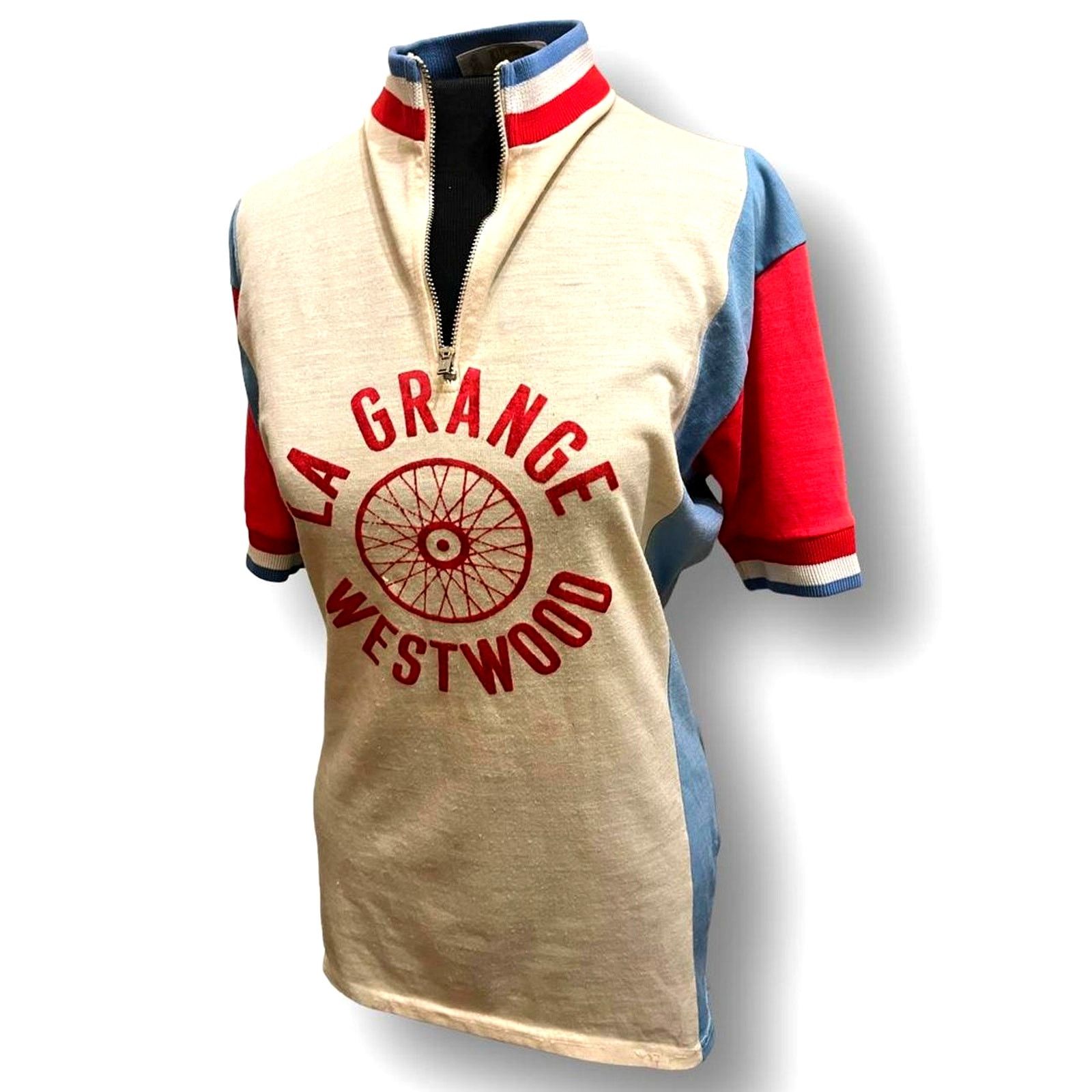 Vintage Vtg. 1970s "La Grange Westwood" Cycling Jersey Size US S / EU 44-46 / 1 - 1 Thumbnail