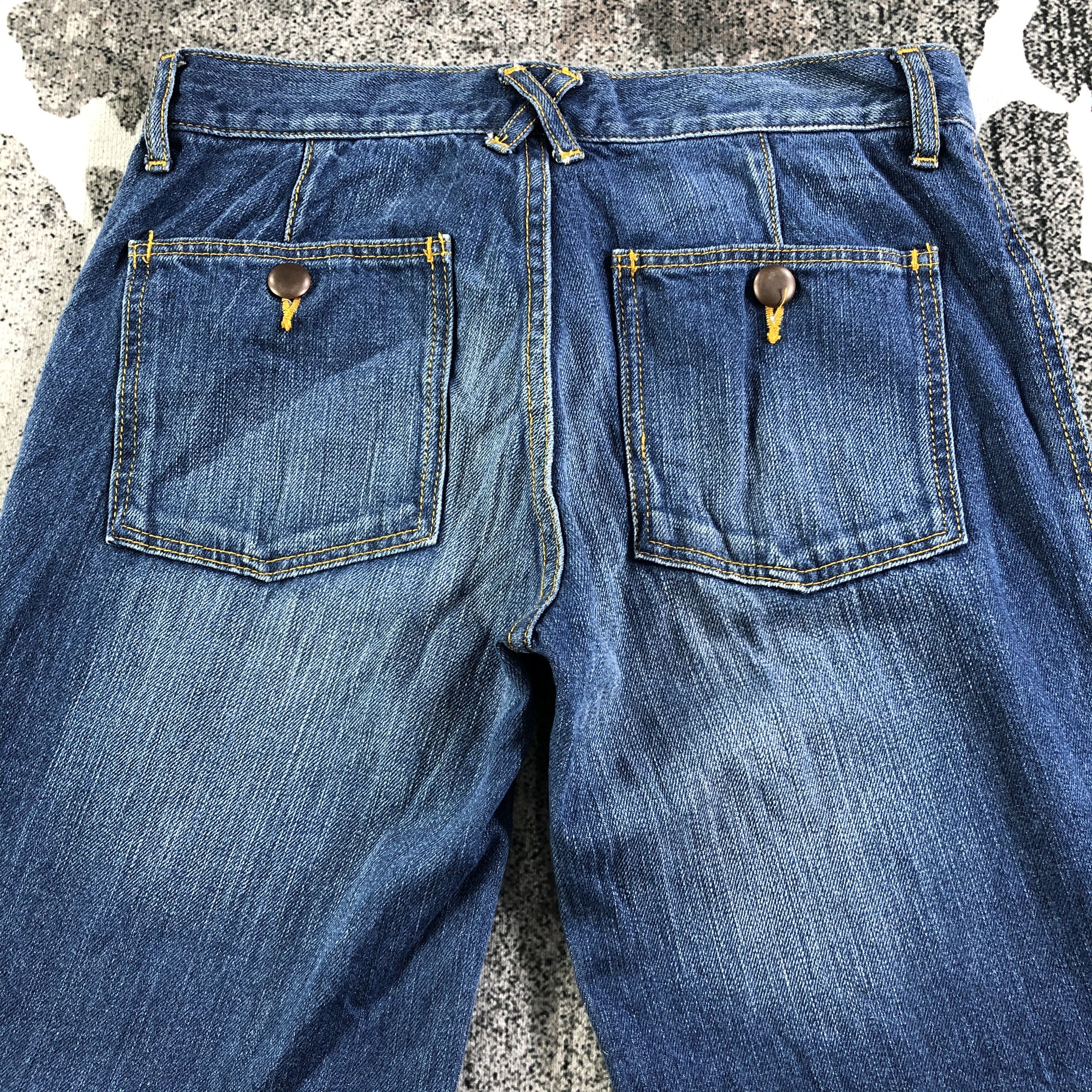 Japanese Brand Grove Blue Flared Jeans KJ2134 Size US 28 / EU 44 - 4 Thumbnail