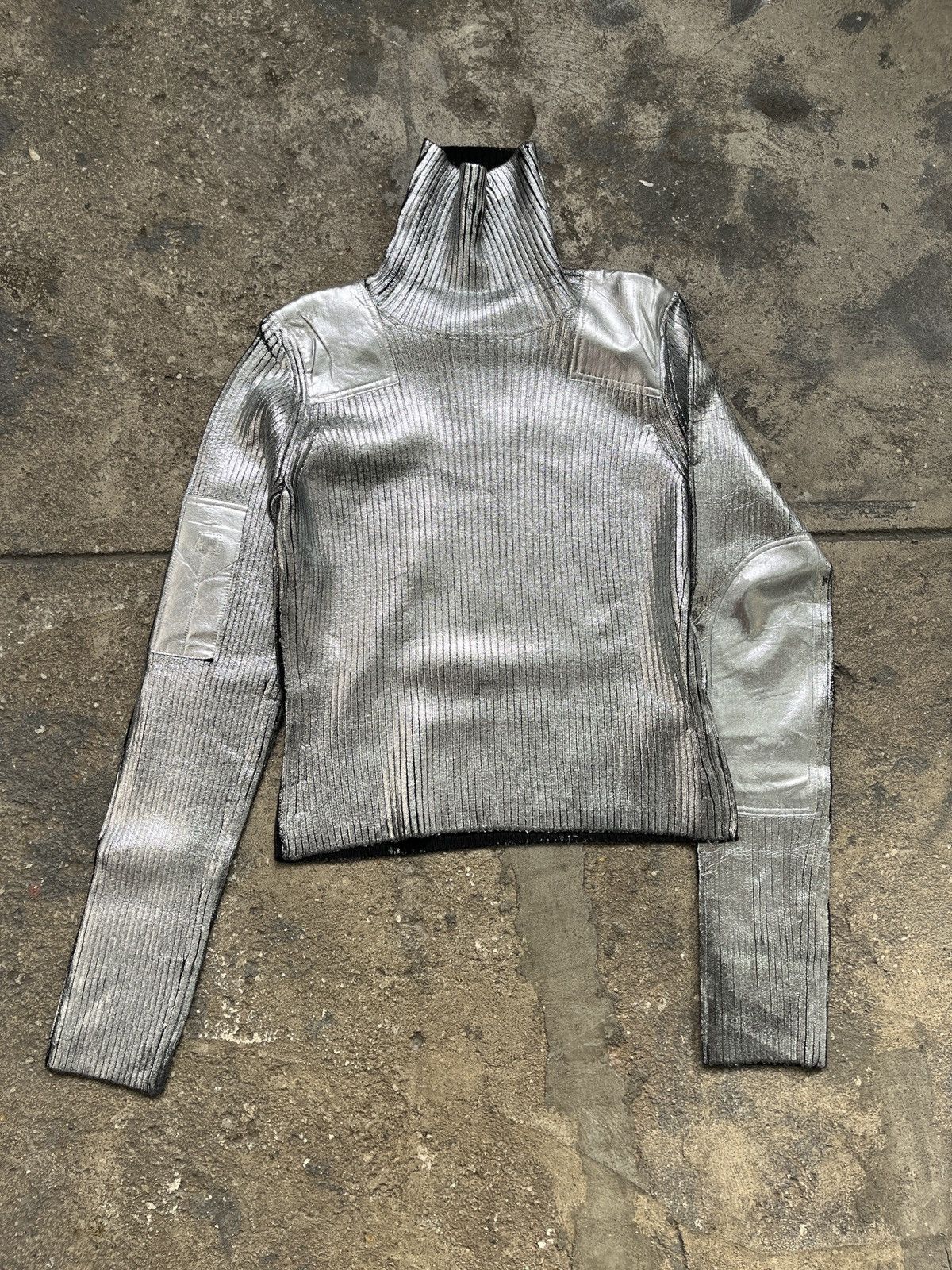 MM6 MM6 Maison Margiela Metallic Turtleneck (unisex) Size US L / EU 52-54 / 3 - 14 Thumbnail