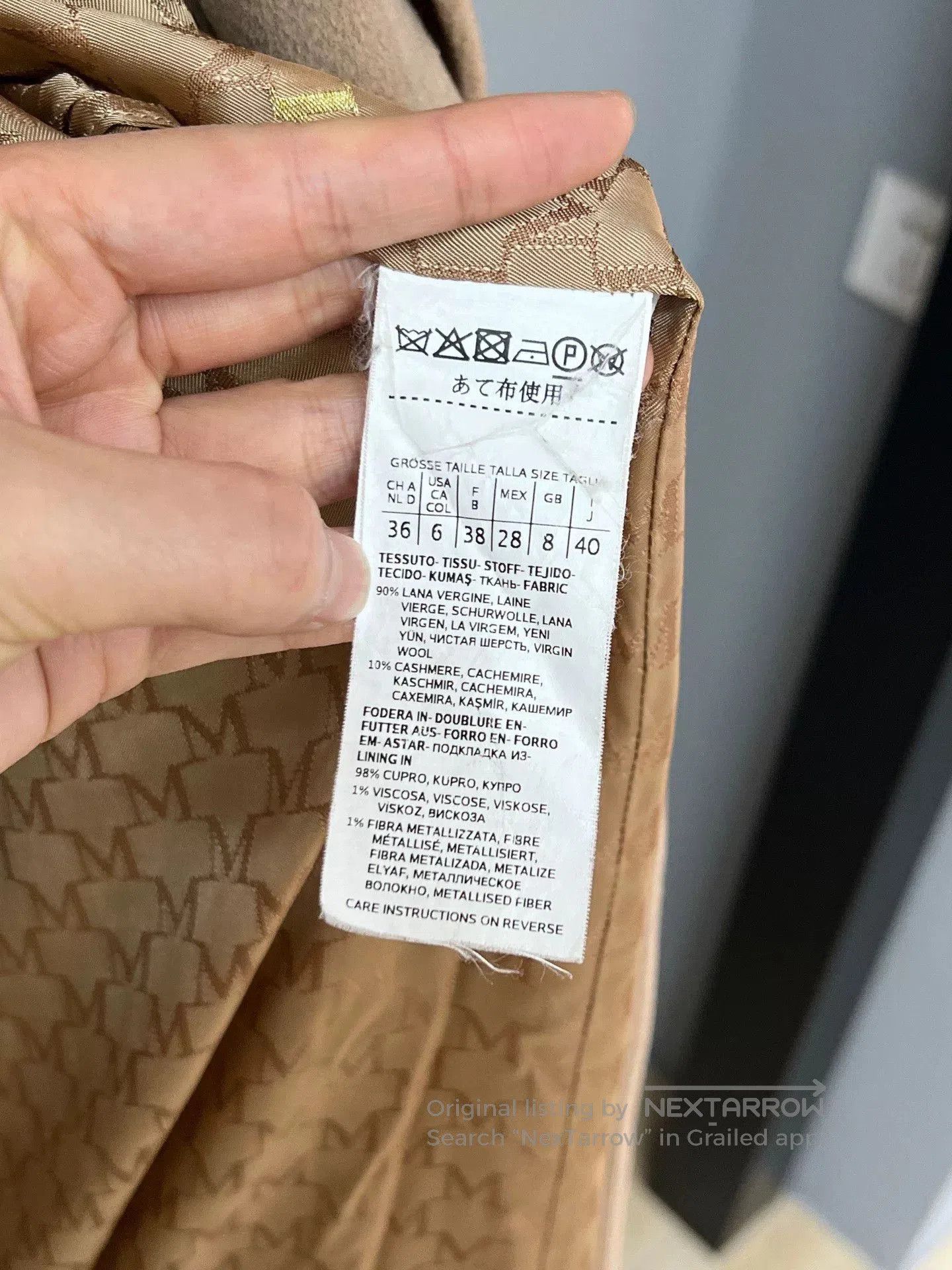 Max Mara Maxmara Beige Coat Size 36. Size S / US 4 / IT 40 - 4 Thumbnail