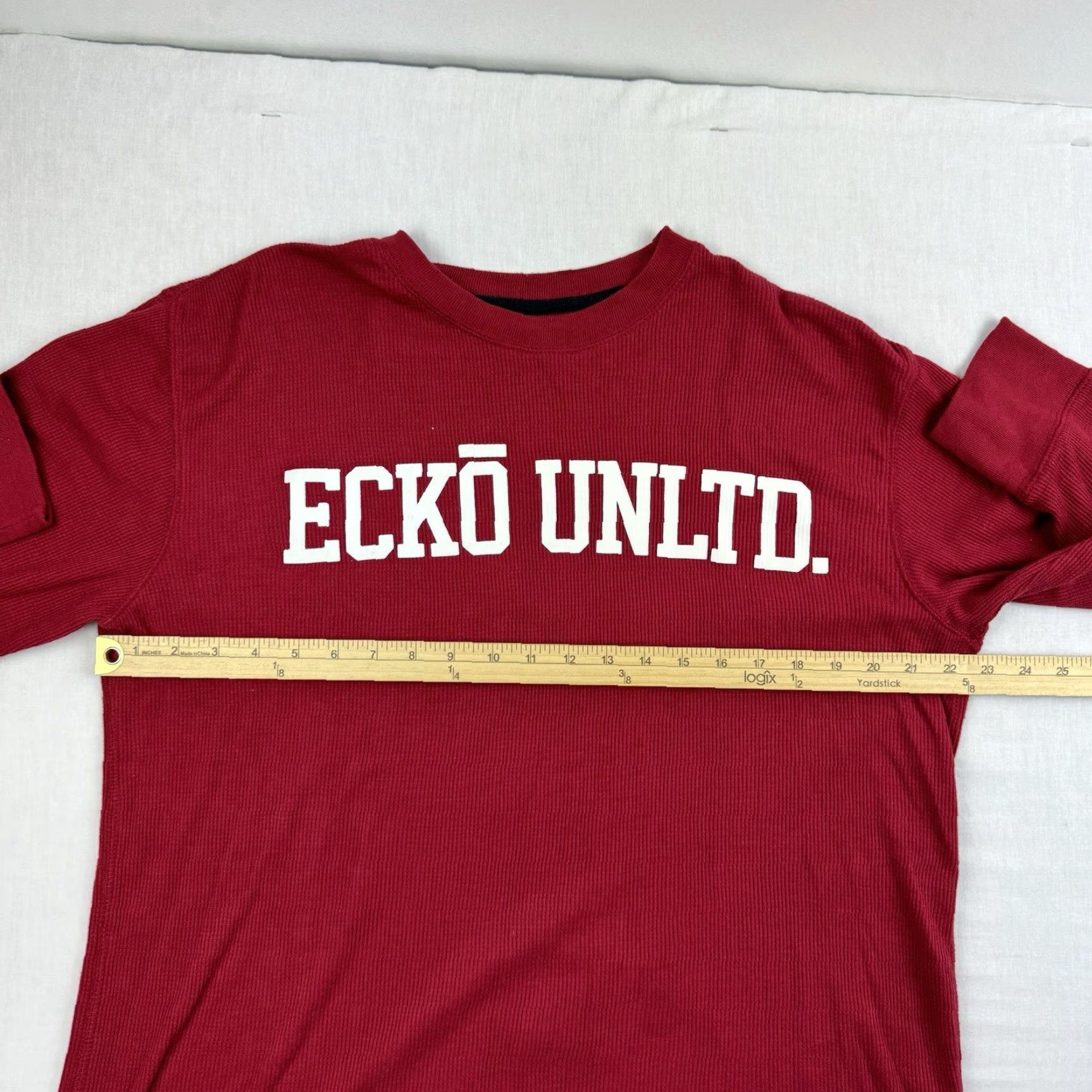 Ecko Unltd. VINTAGE Ecko Unltd Thermal Shirt Adult Large Red Hipster Y2K Grunge Mens Size US L / EU 52-54 / 3 - 6 Thumbnail