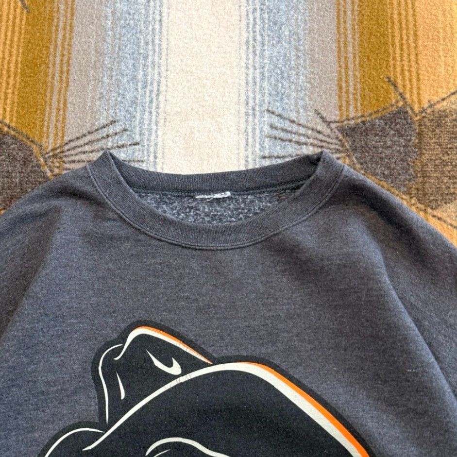 Vintage VINTAGE Oklahoma State University Cowboys Crewneck Sweatshirt XL Men Crew Neck Sweatshirt Gray Solid Y2K Sports College University Cowboys Mens XL Size US XL / EU 56 / 4 - 3 Thumbnail