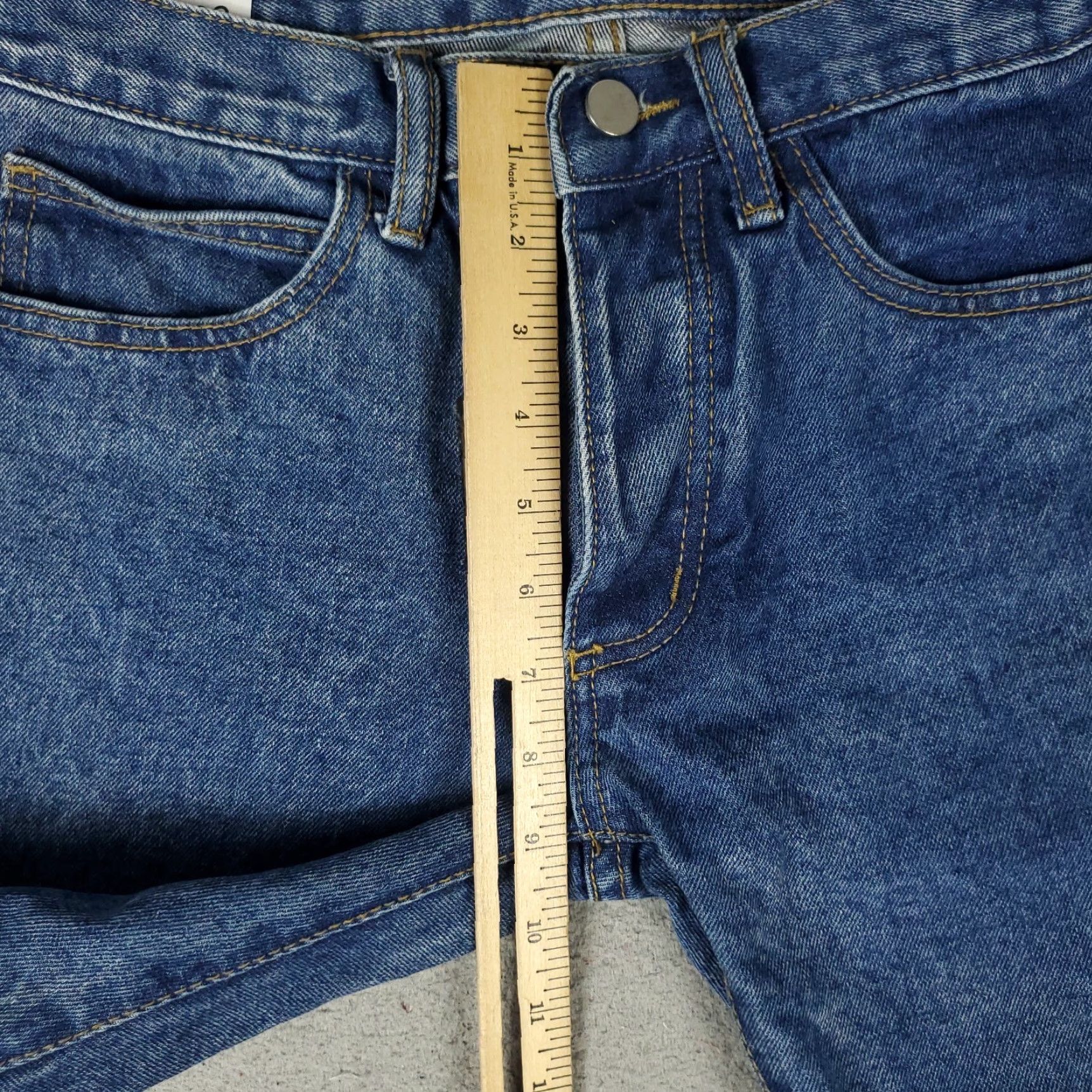 MNML MNML Jeans Men 28x32 Denim Skinny Mid Rise Blue Button Fly 5-Pocket Regular Fit Inseam 32 Mens Jeans Clothing Size US 28 / EU 44 - 4 Thumbnail