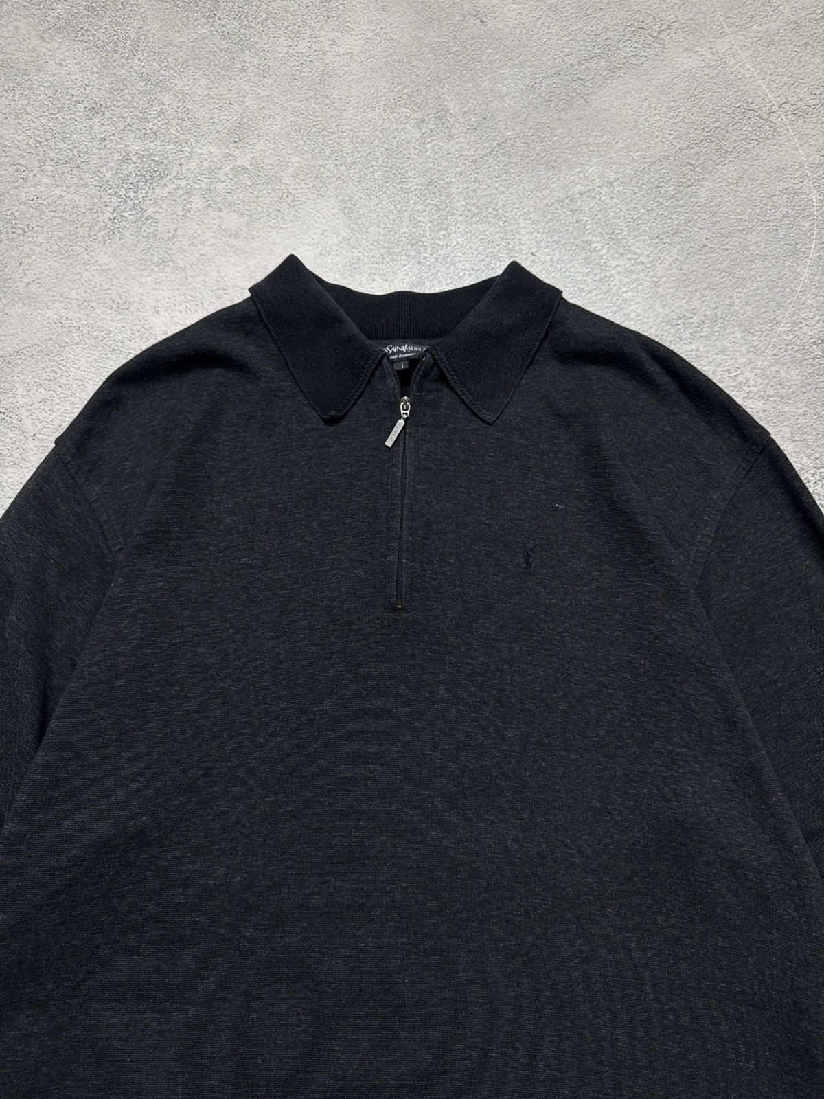 Yves Saint Laurent Vintage Y2k Yves Saint Laurent Print Long Sleeve Size US L / EU 52-54 / 3 - 2 Thumbnail