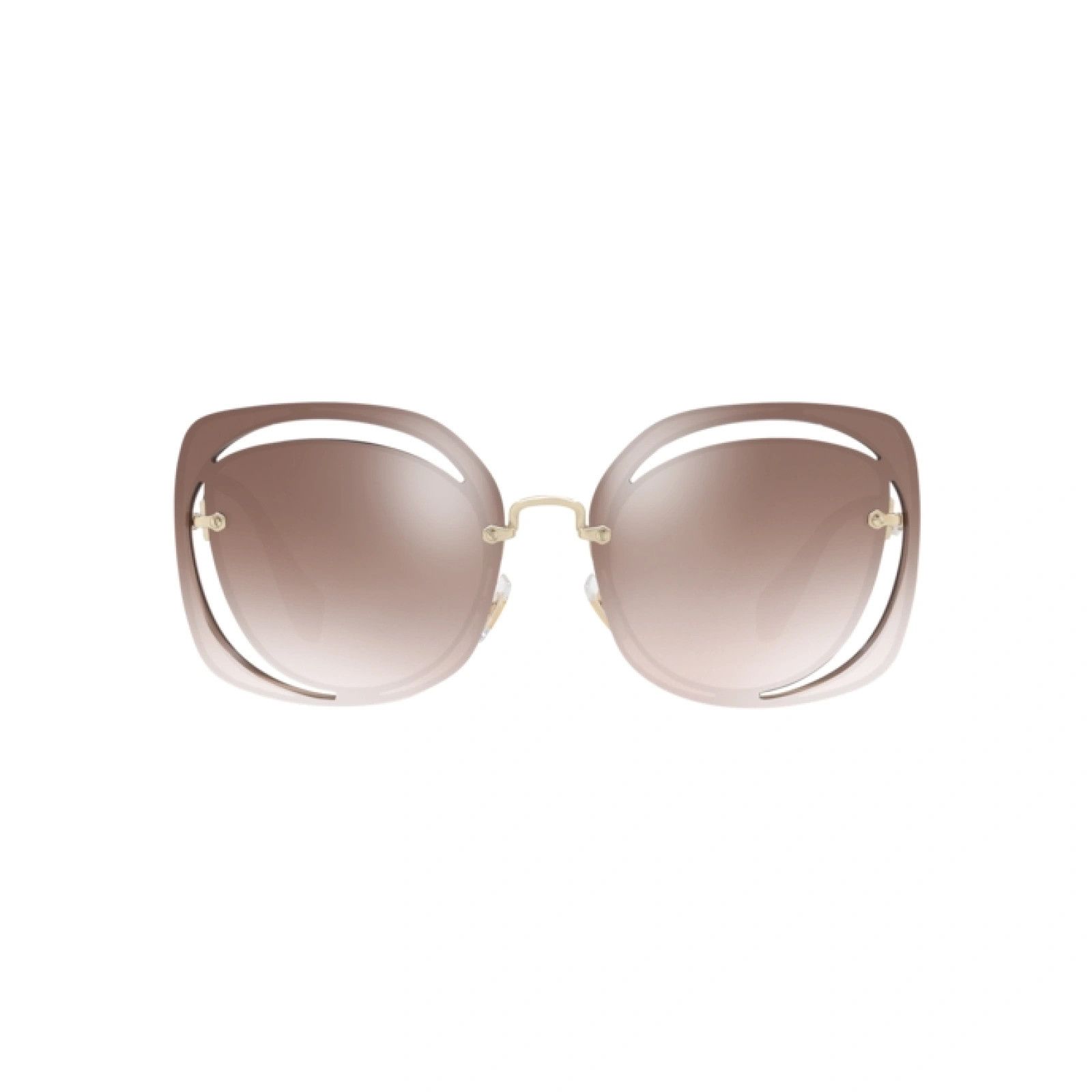Miu Miu Miu Miu MU 54SS Brown Sunglasses Size ONE SIZE - 1 Thumbnail