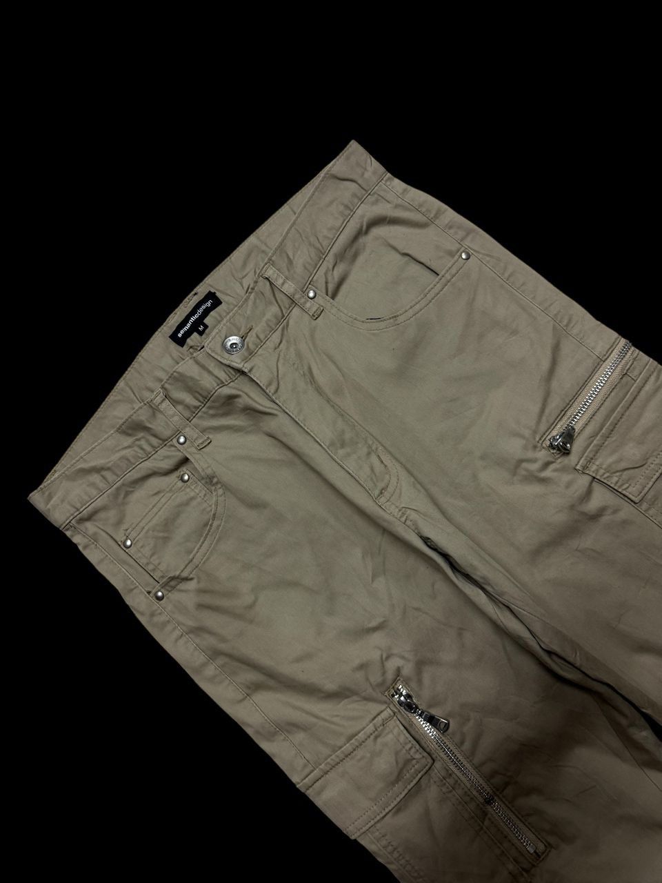 PPFM Grunge Semantic Design Ruched Multipocket Zipper Punk Cargo Size US 30 / EU 46 - 7 Thumbnail